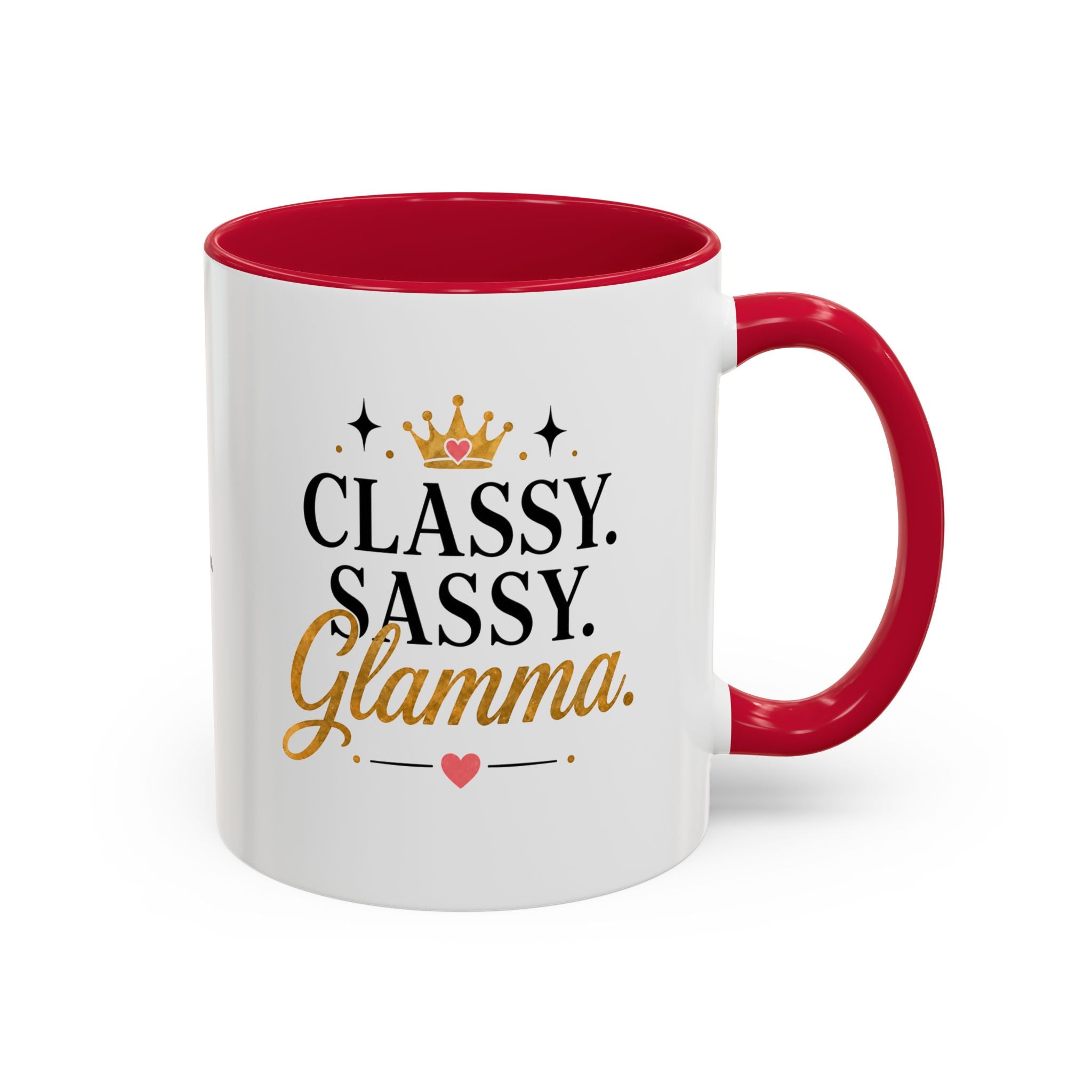 Classy Sassy Glamma Coffee Mug — 11oz/15oz Color Accent Mug