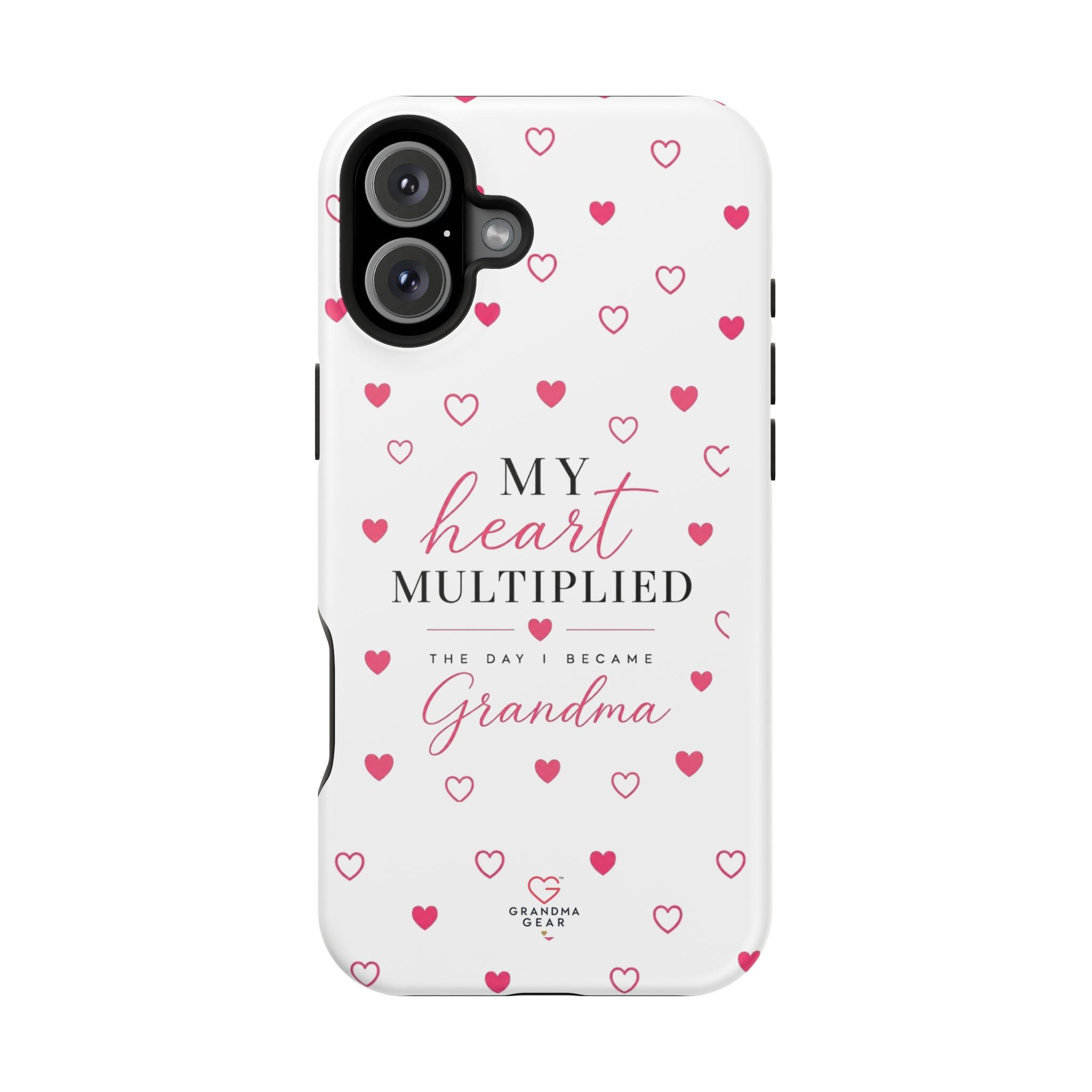 Grandma Phone Case — "My Heart Multiplied" Magnetic Impact‑Resistant Case