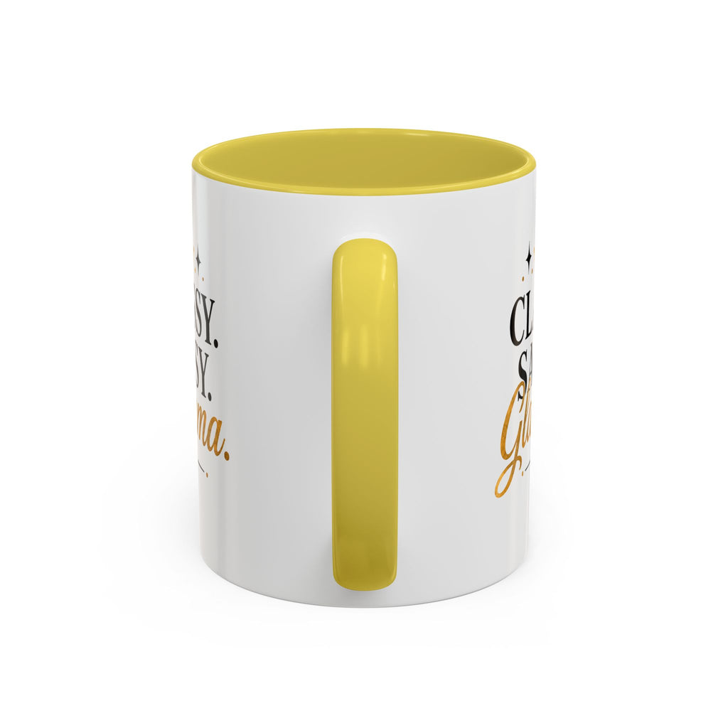 Classy Sassy Glamma Coffee Mug — 11oz/15oz Color Accent Mug