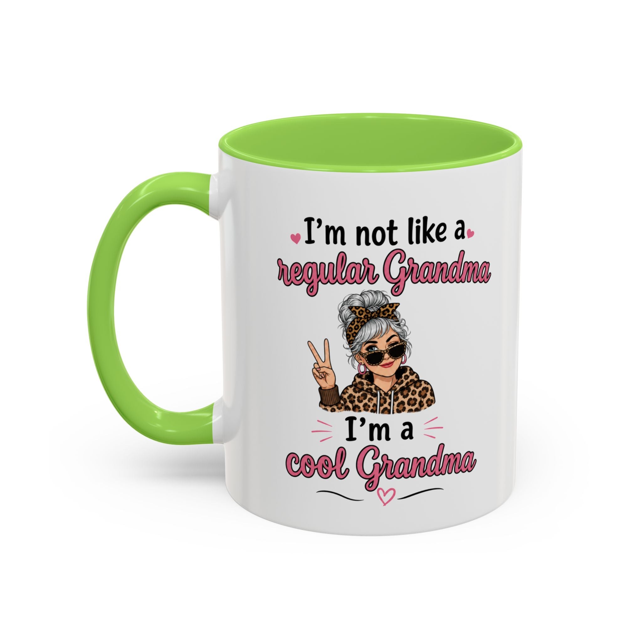Cool Grandma illustration mug | 11oz 15oz colorful ceramic mug