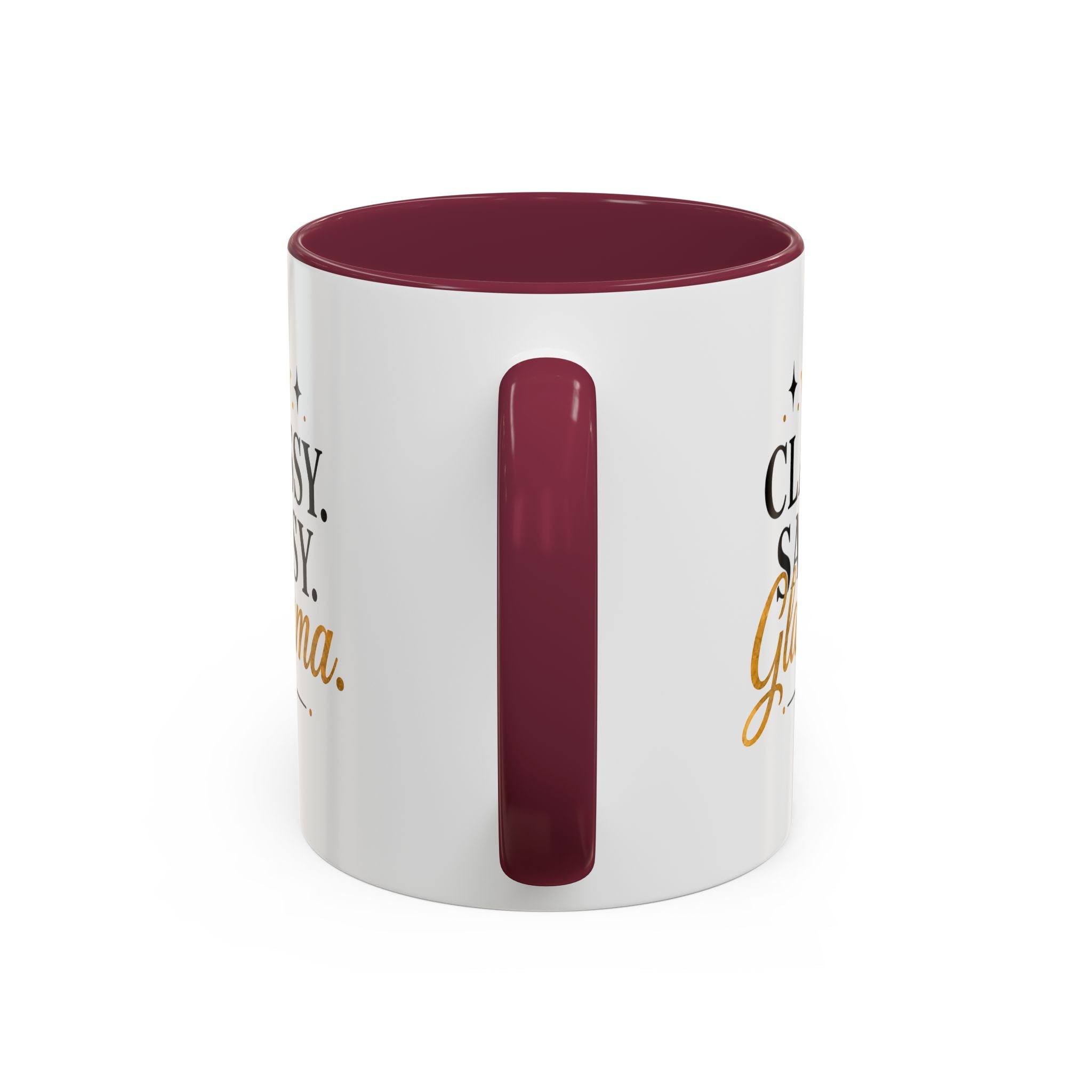 Classy Sassy Glamma Coffee Mug — 11oz/15oz Color Accent Mug
