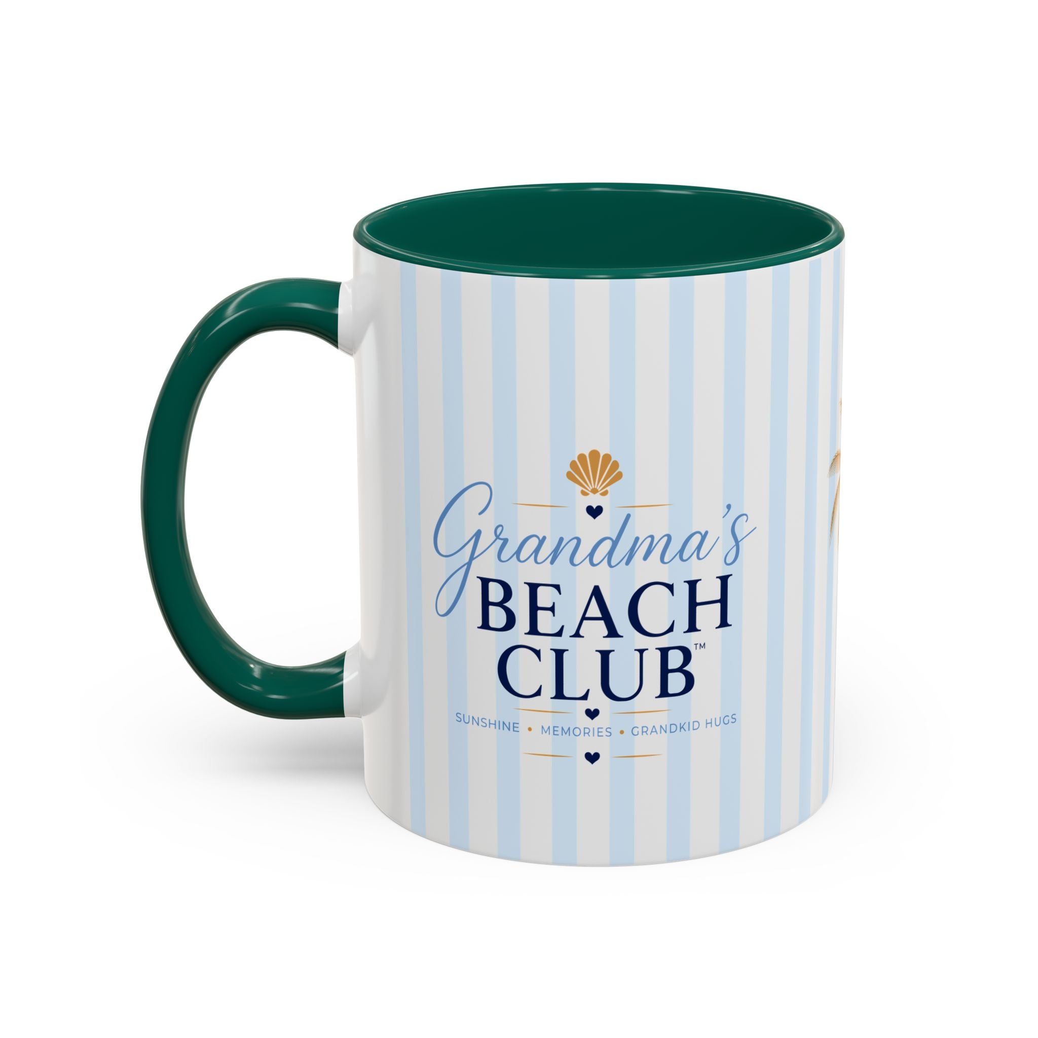 Grandma's Beach Club Script Mug | Color Accent Coffee Mug (11oz, 15oz)
