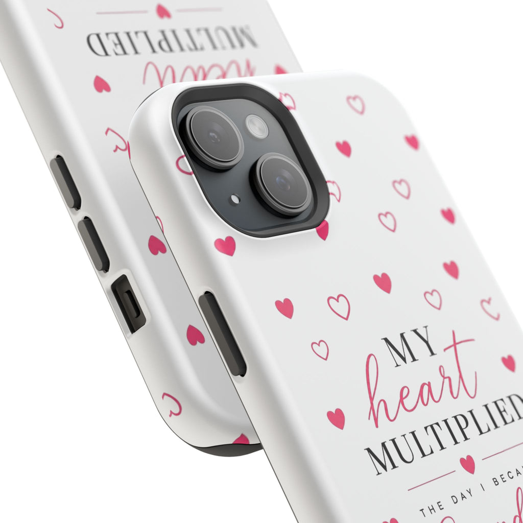 Grandma Phone Case — "My Heart Multiplied" Magnetic Impact‑Resistant Case