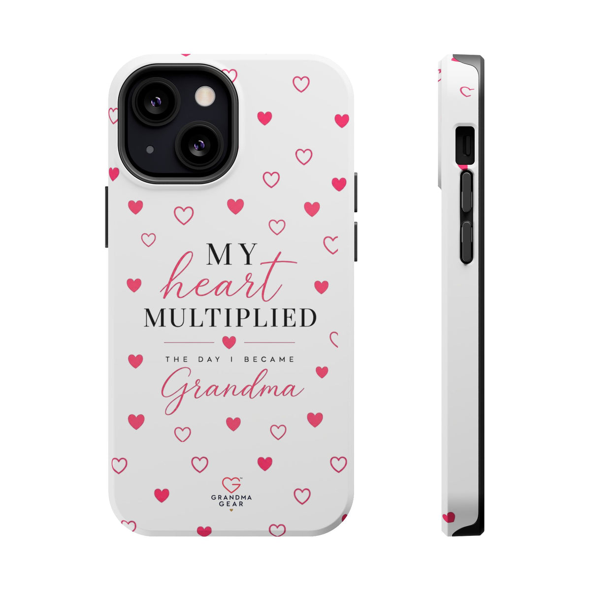 Grandma Phone Case — "My Heart Multiplied" Magnetic Impact‑Resistant Case