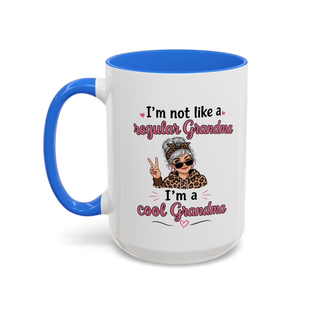 Cool Grandma illustration mug | 11oz 15oz colorful ceramic mug