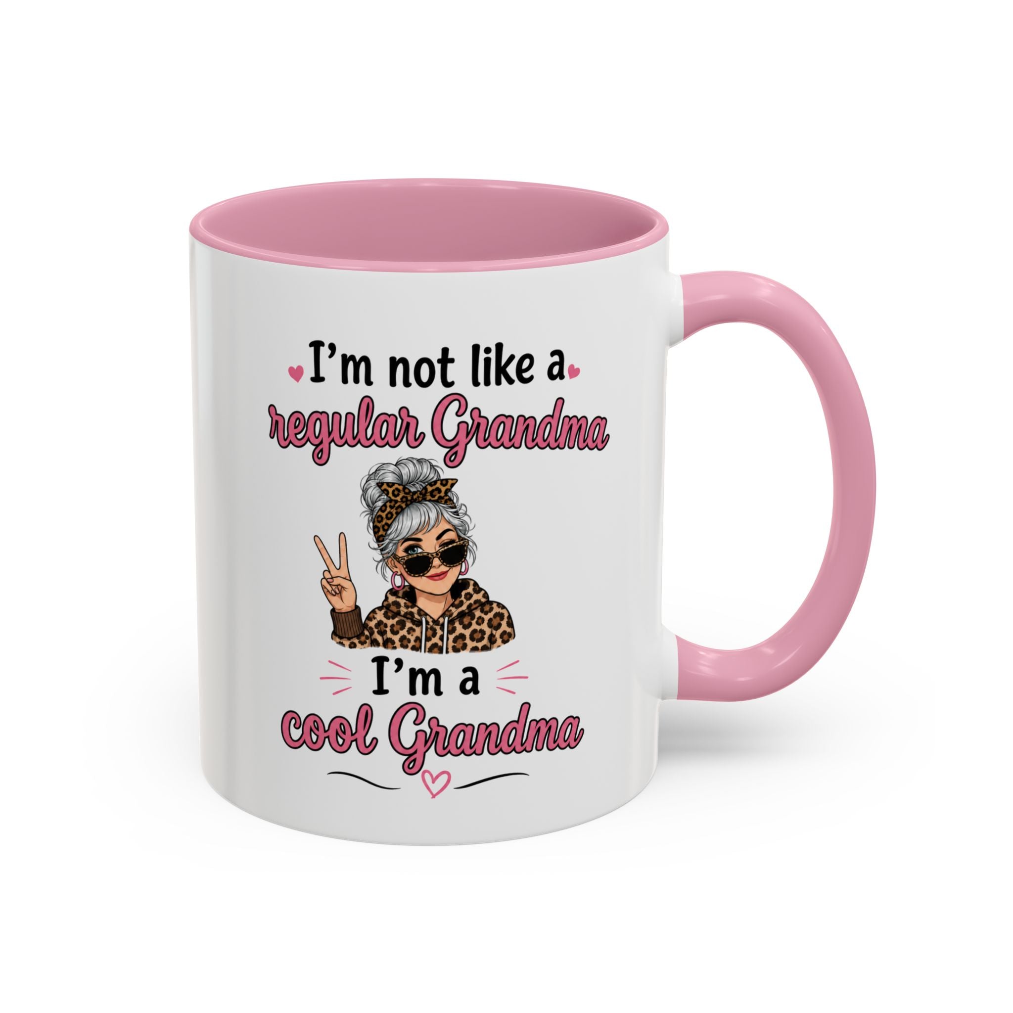 Cool Grandma illustration mug | 11oz 15oz colorful ceramic mug