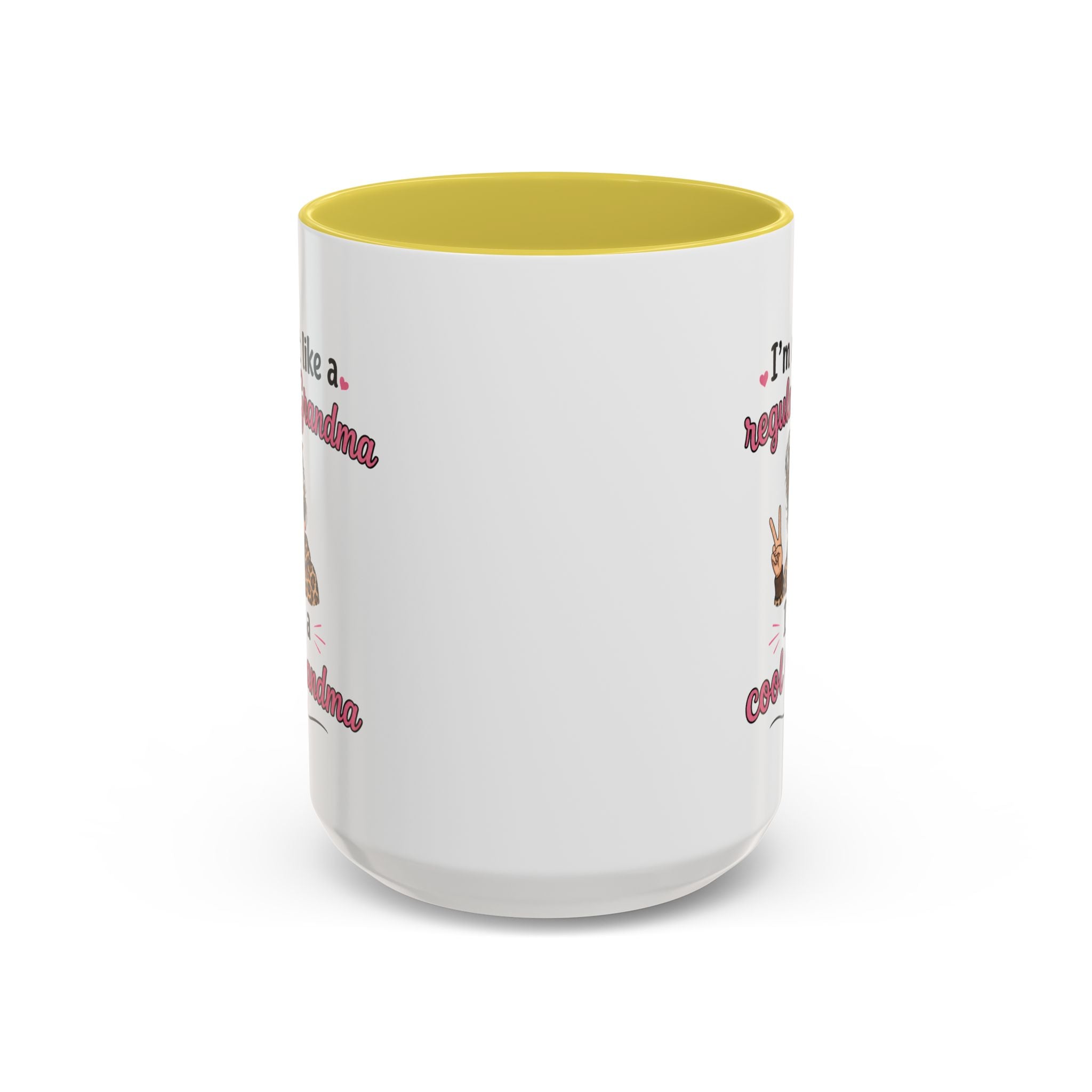 Cool Grandma illustration mug | 11oz 15oz colorful ceramic mug