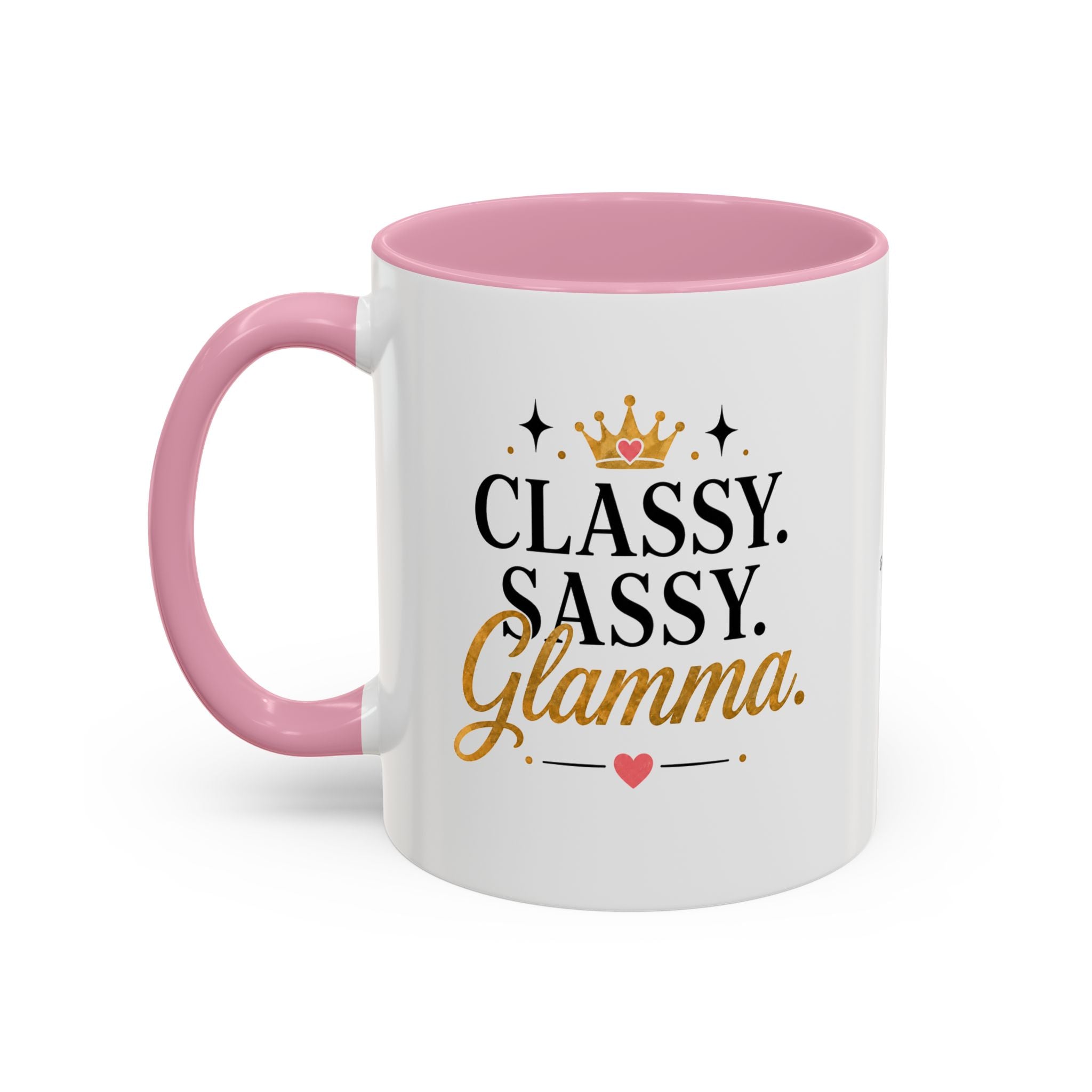 Classy Sassy Glamma Coffee Mug — 11oz/15oz Color Accent Mug