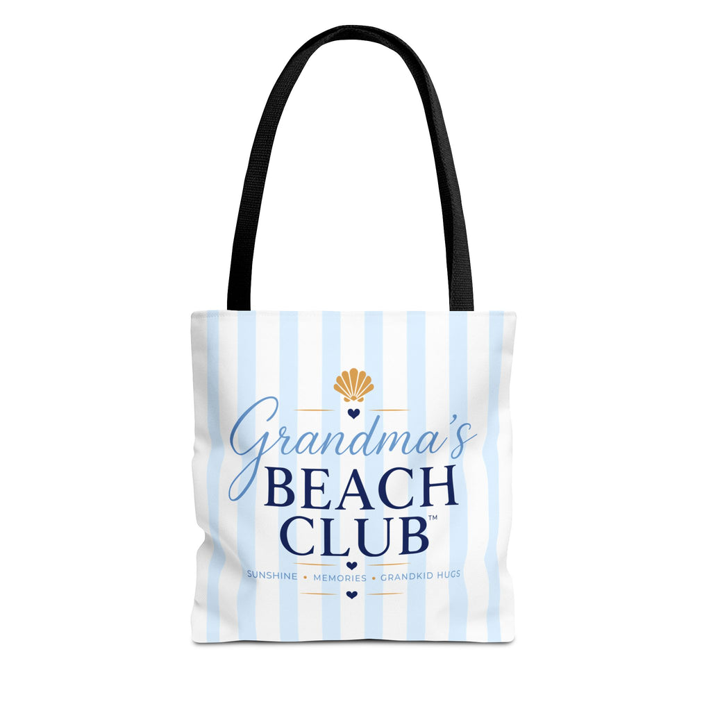 Grandma's Beach Club Tote Bag | Seashell Striped Summer