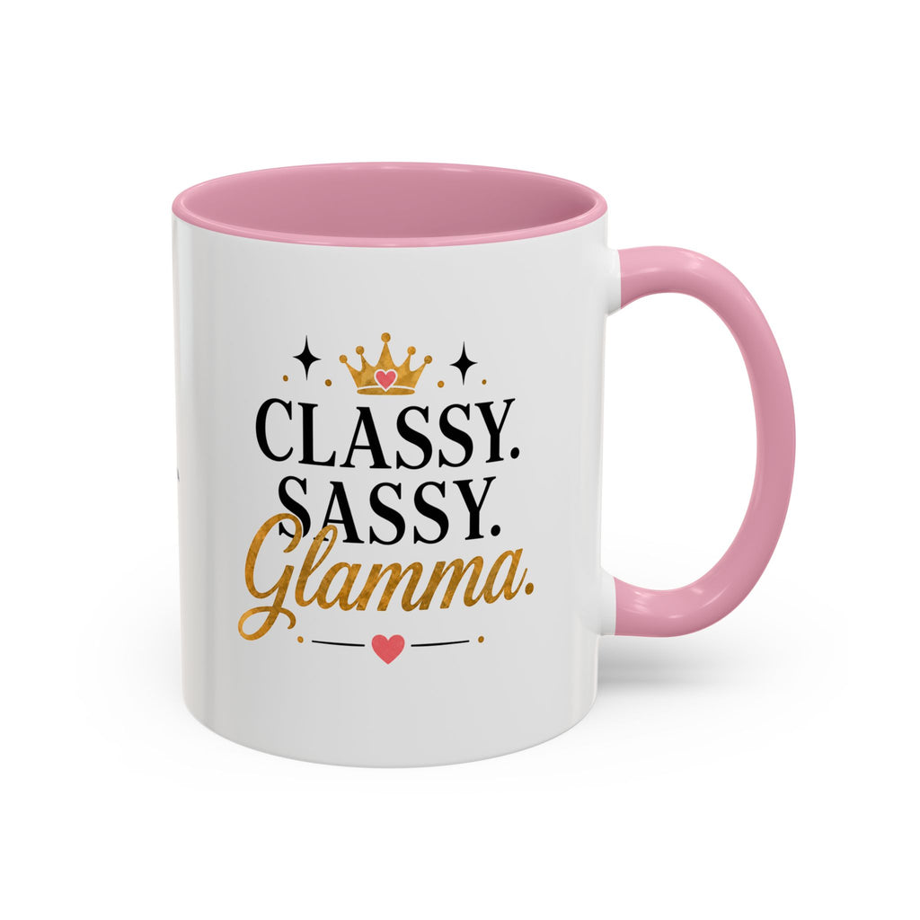 Classy Sassy Glamma Coffee Mug — 11oz/15oz Color Accent Mug