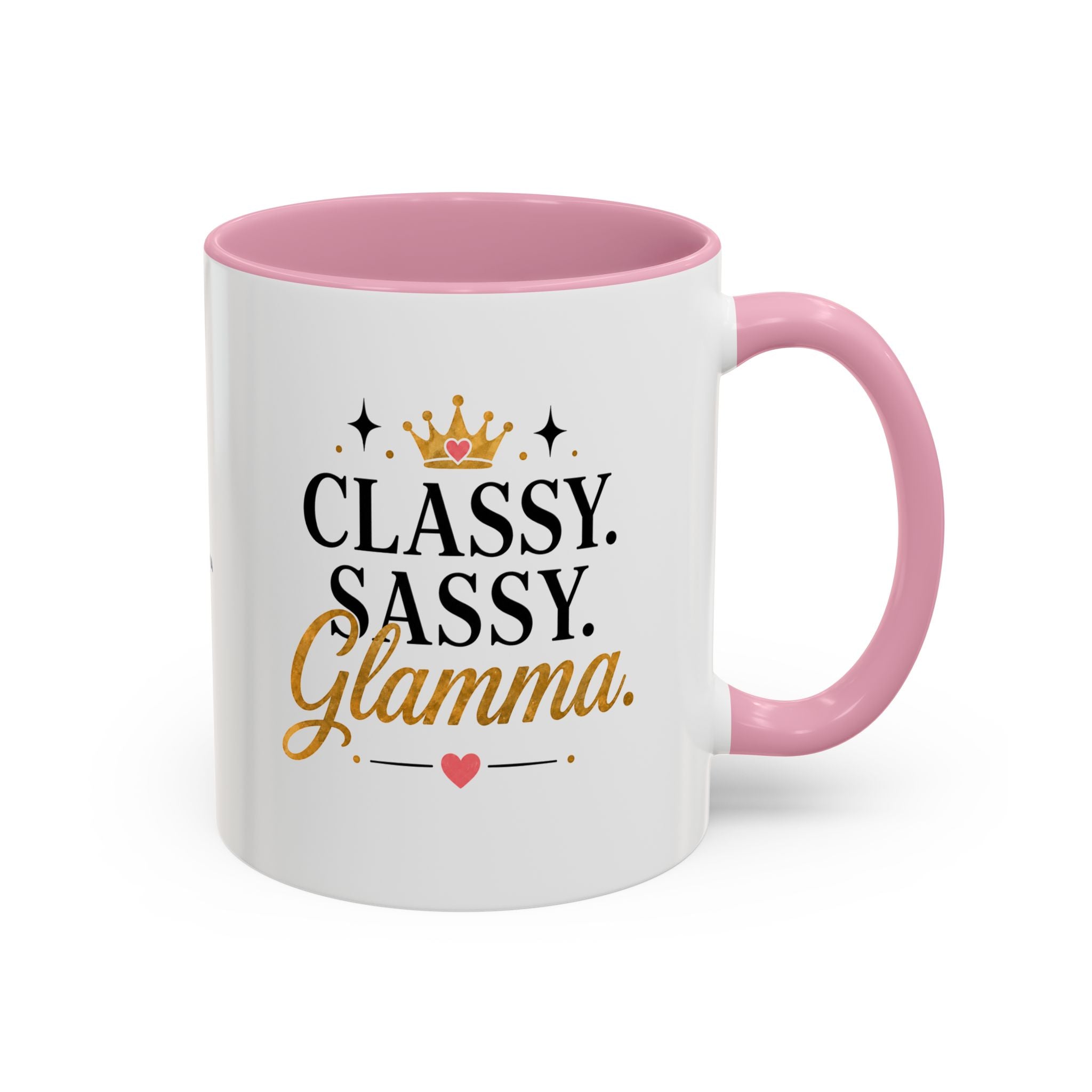 Classy Sassy Glamma Coffee Mug — 11oz/15oz Color Accent Mug