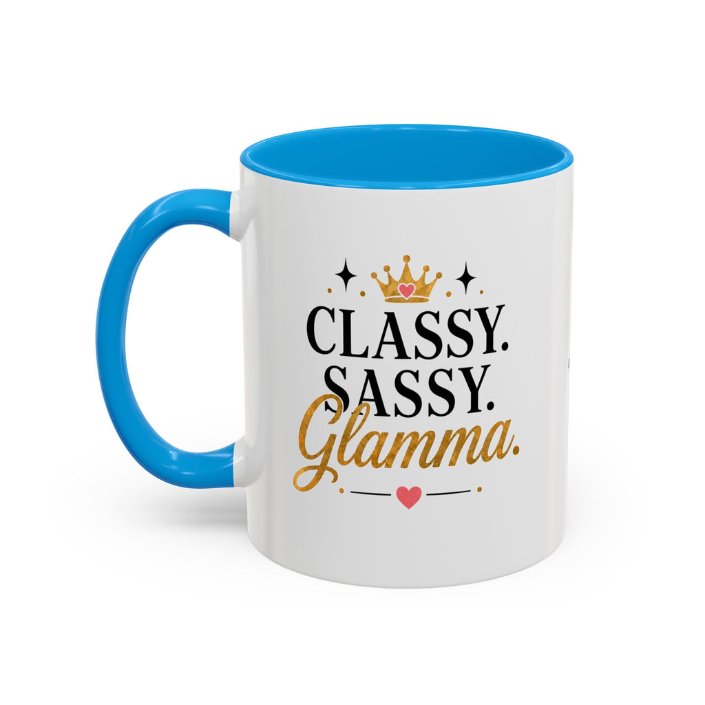 Classy Sassy Glamma Coffee Mug — 11oz/15oz Color Accent Mug