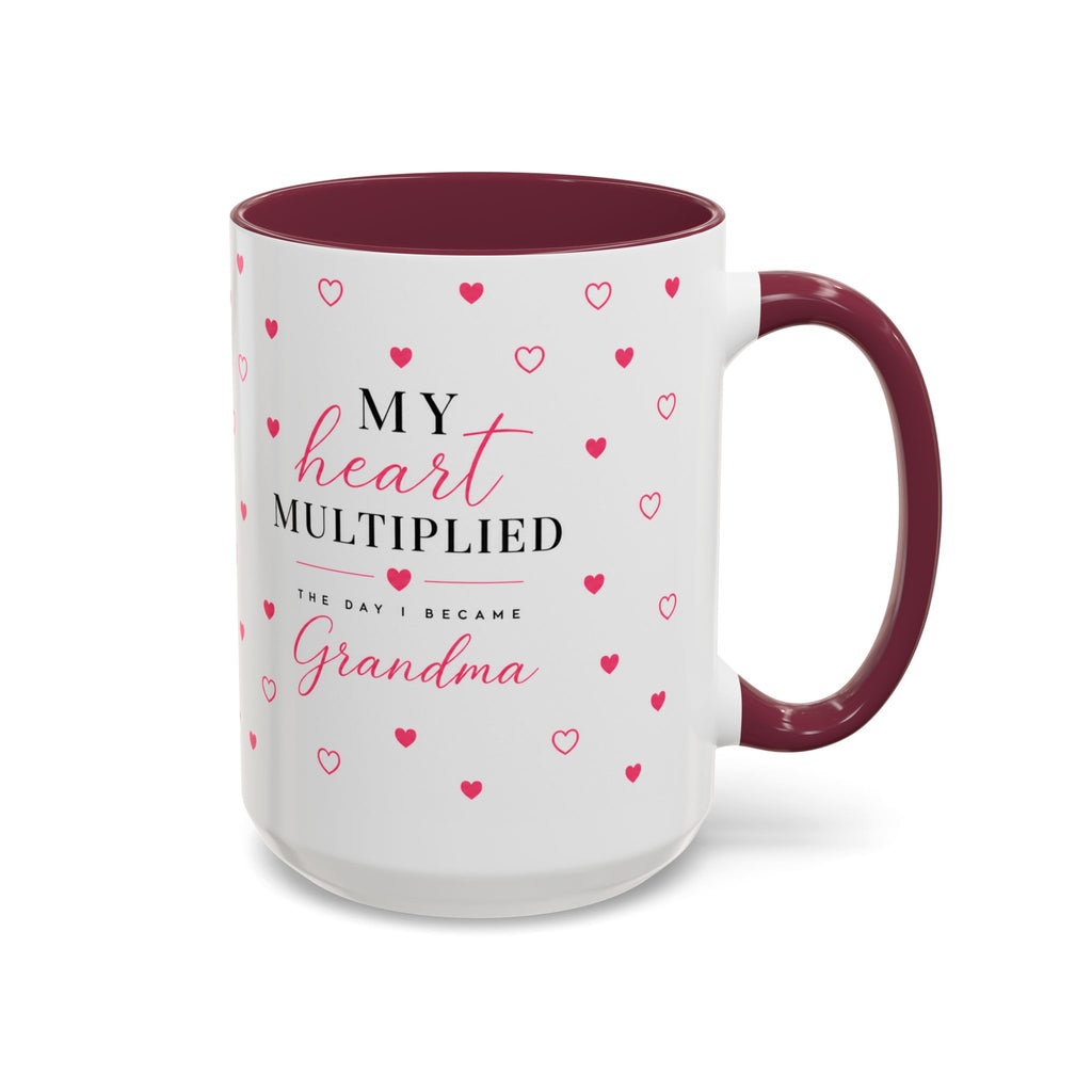 My Heart Multiplied Grandma Mug | 11oz or 15oz Ceramic
