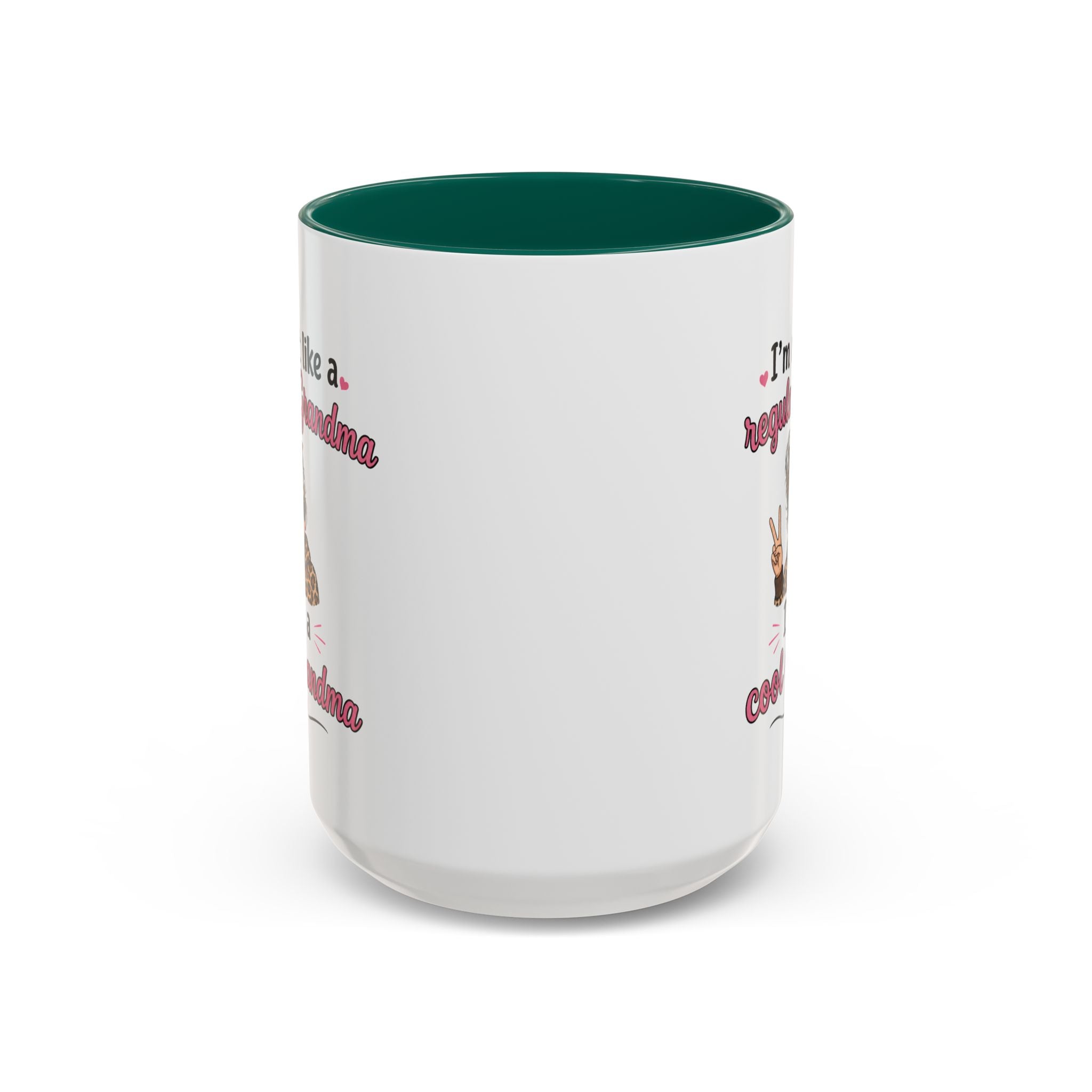 Cool Grandma illustration mug | 11oz 15oz colorful ceramic mug