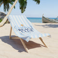 Grandma's Beach Club Beach Towel | Nautical Striped Shell