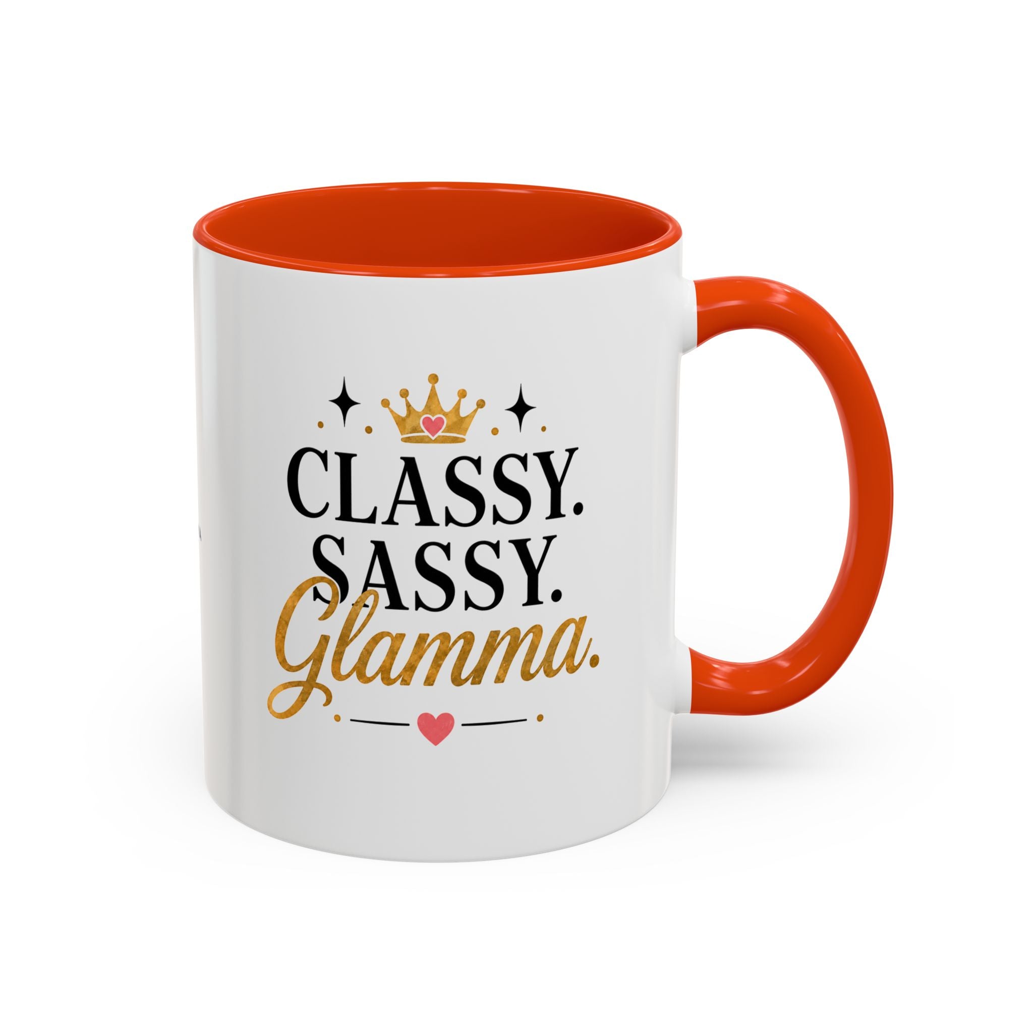 Classy Sassy Glamma Coffee Mug — 11oz/15oz Color Accent Mug