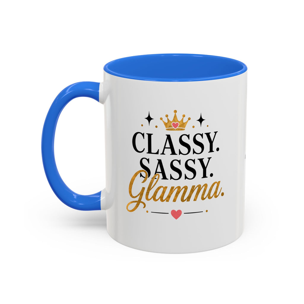 Classy Sassy Glamma Coffee Mug — 11oz/15oz Color Accent Mug