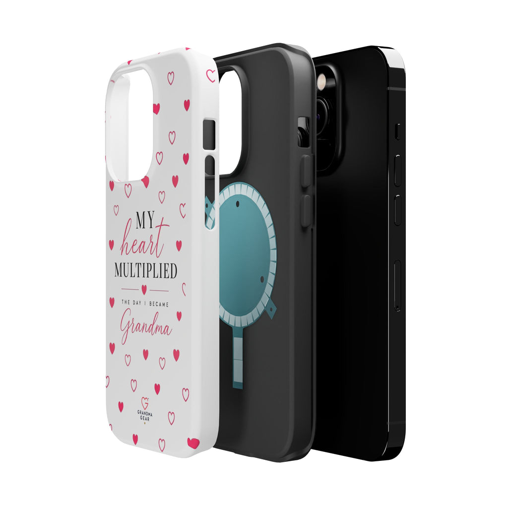 Grandma Phone Case — "My Heart Multiplied" Magnetic Impact‑Resistant Case