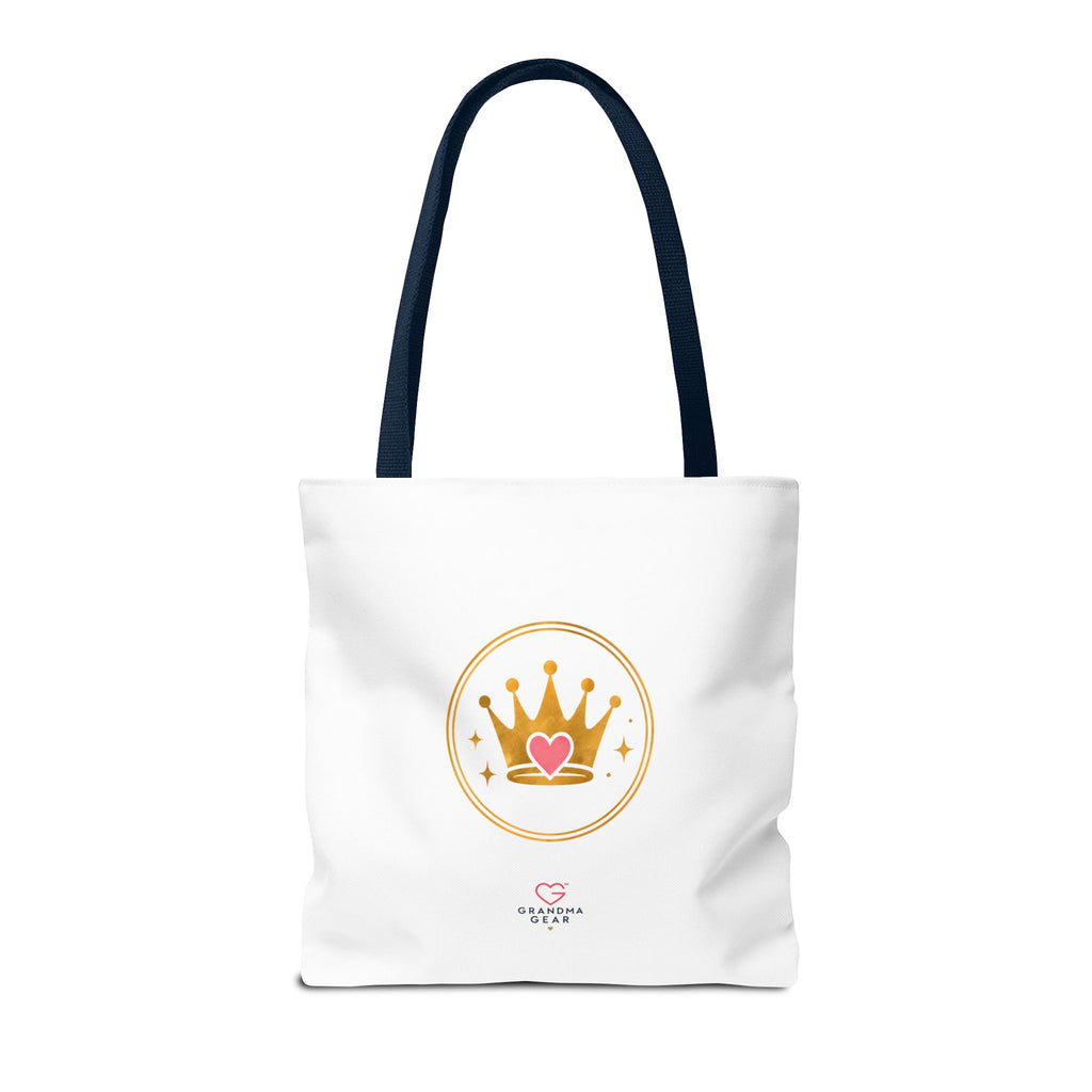 Classy Sassy Glamma Tote Bag – Funny Grandma Gift with Crown Graphic