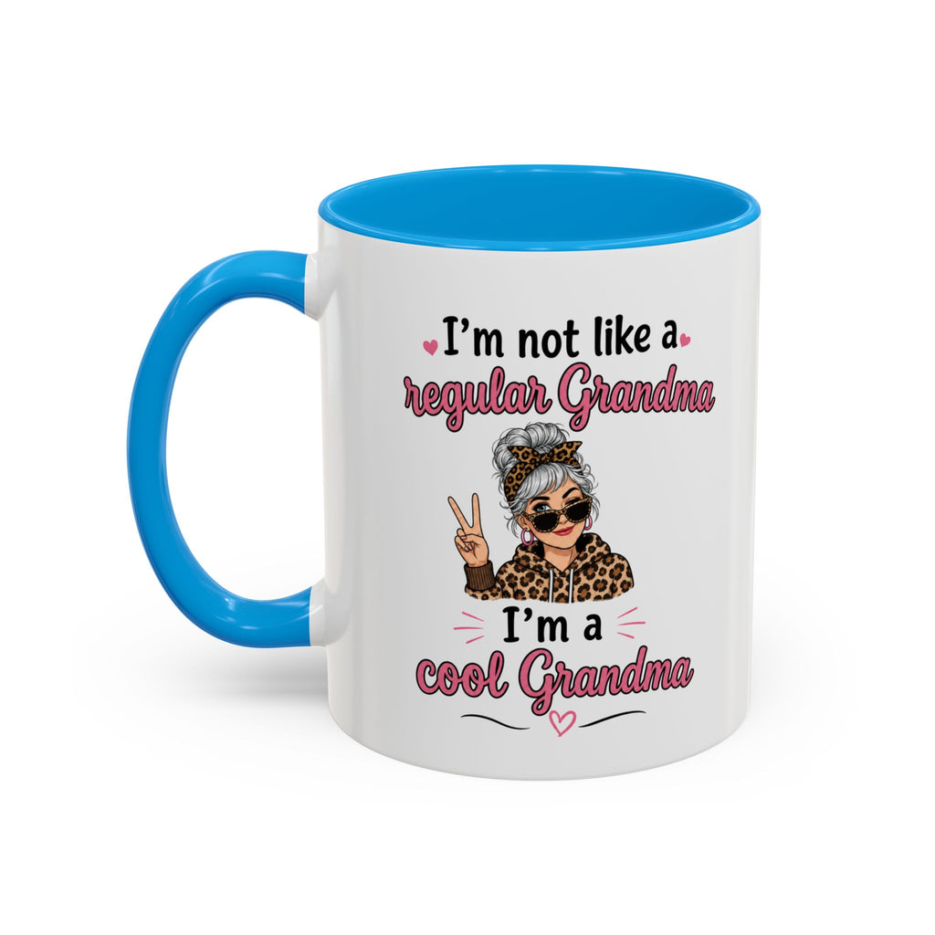 Cool Grandma illustration mug | 11oz 15oz colorful ceramic mug