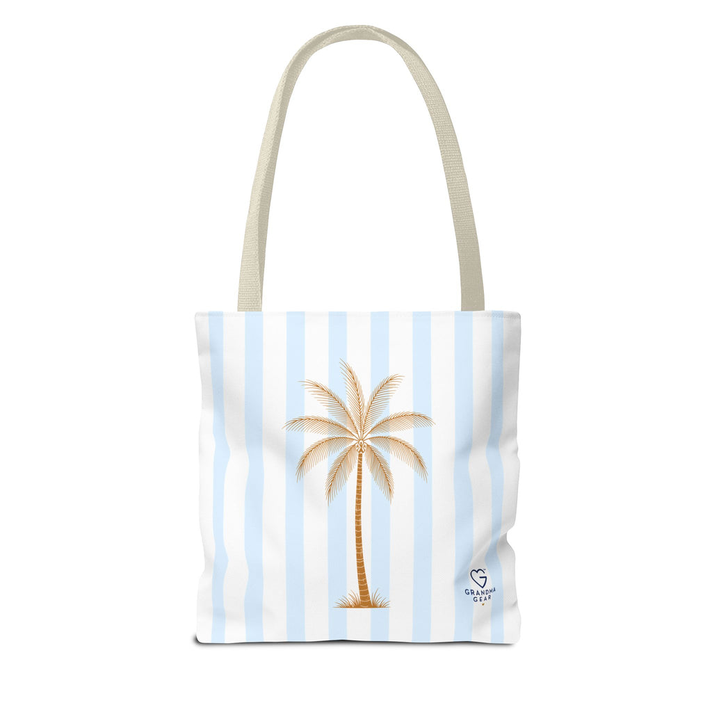 Grandma's Beach Club Tote Bag | Seashell Striped Summer
