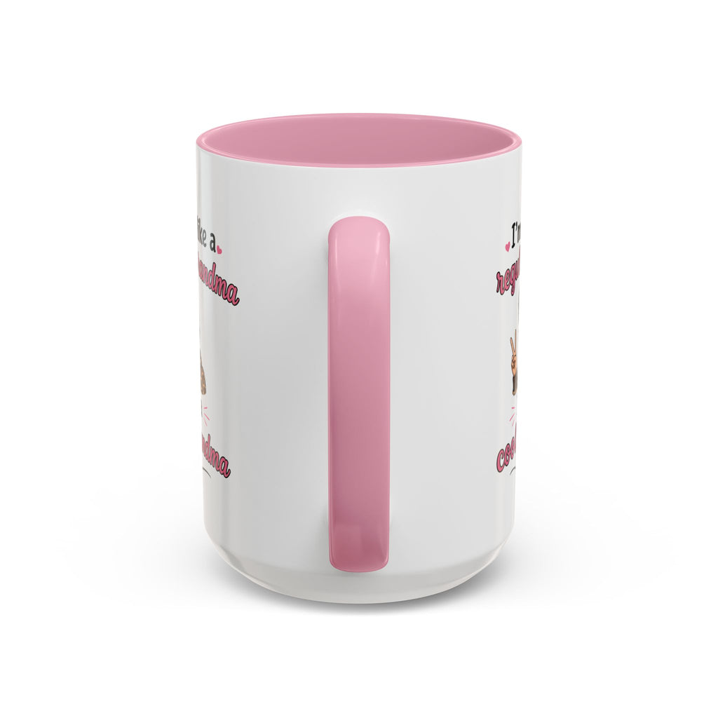 Cool Grandma illustration mug | 11oz 15oz colorful ceramic mug