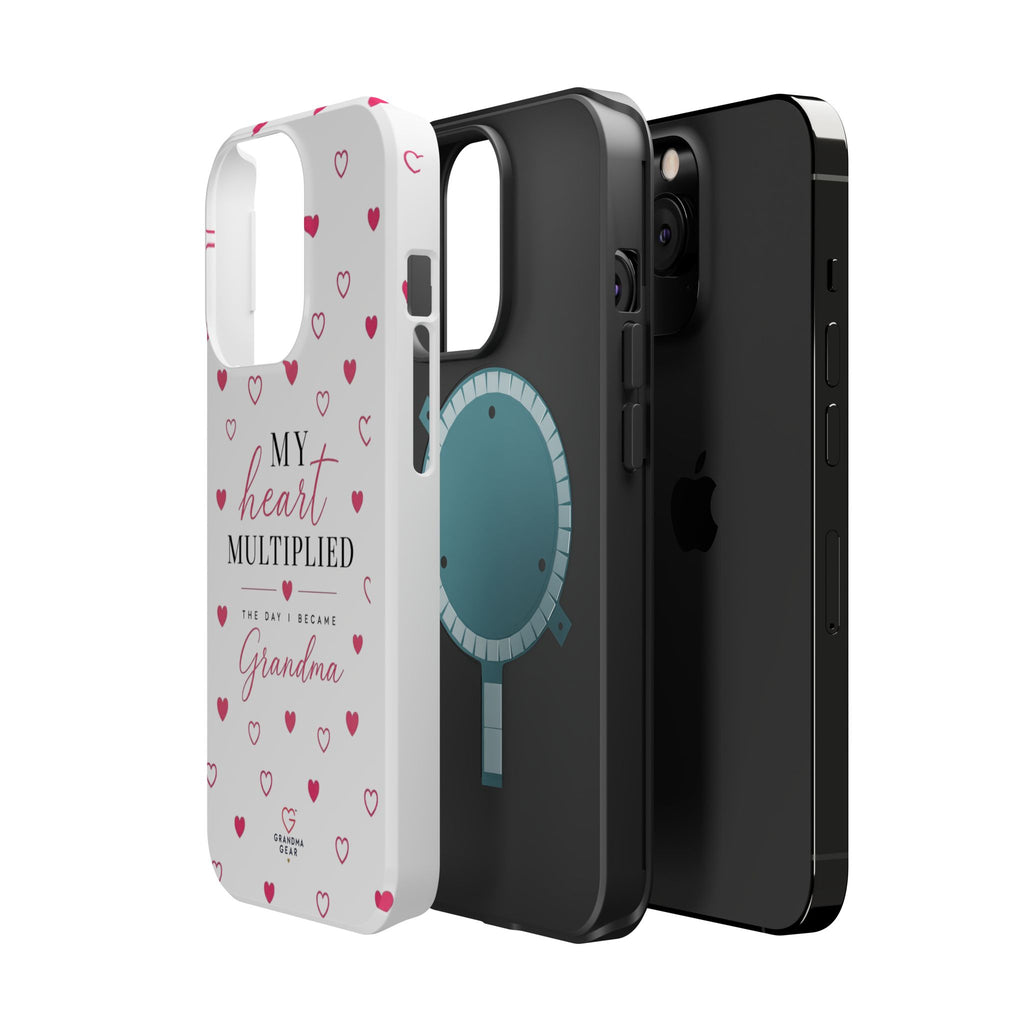 Grandma Phone Case — "My Heart Multiplied" Magnetic Impact‑Resistant Case