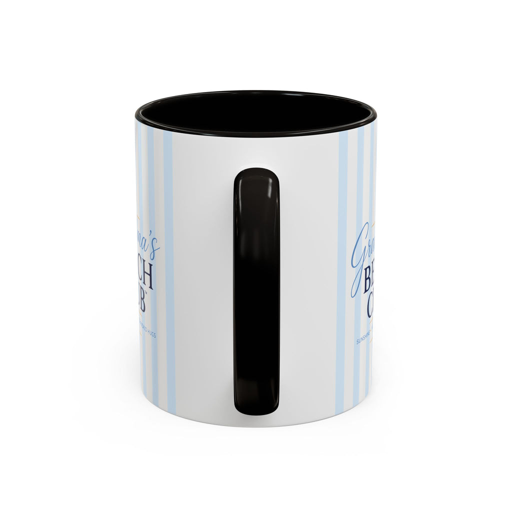 Grandma's Beach Club Script Mug | Color Accent Coffee Mug (11oz, 15oz)