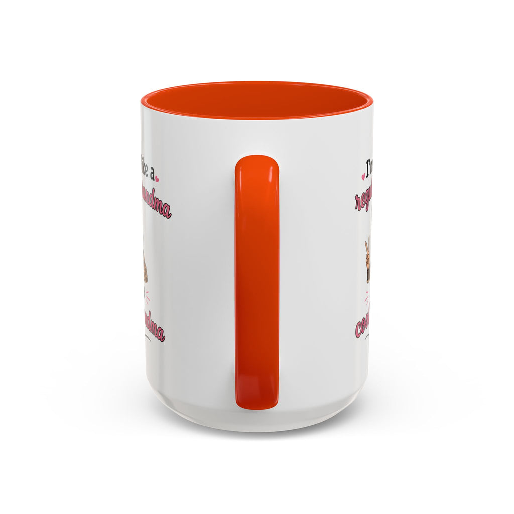 Cool Grandma illustration mug | 11oz 15oz colorful ceramic mug
