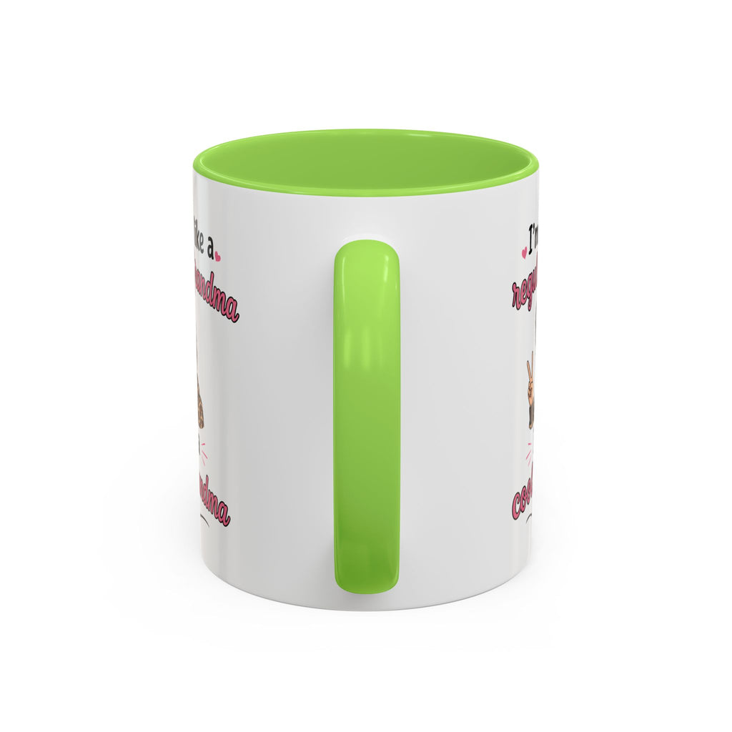 Cool Grandma illustration mug | 11oz 15oz colorful ceramic mug