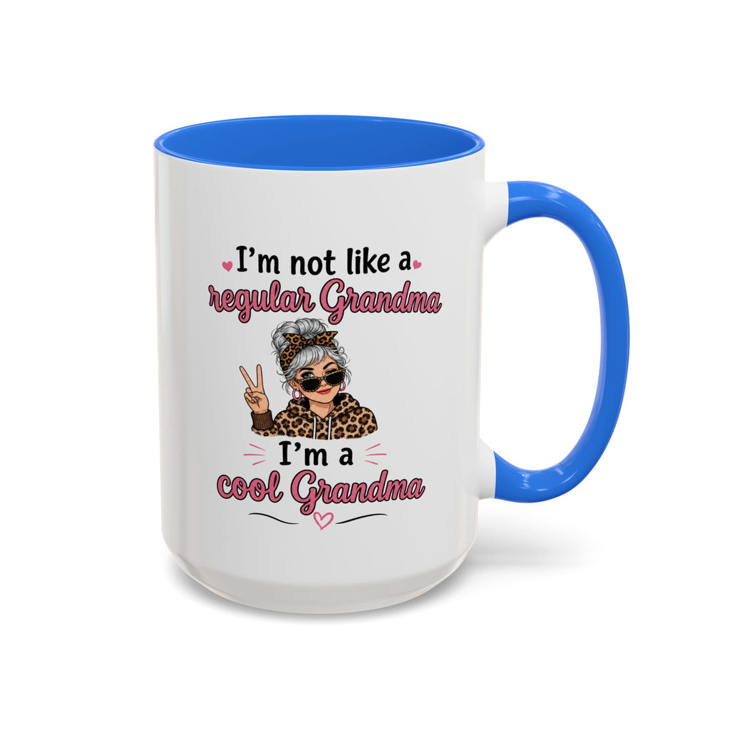 Cool Grandma illustration mug | 11oz 15oz colorful ceramic mug