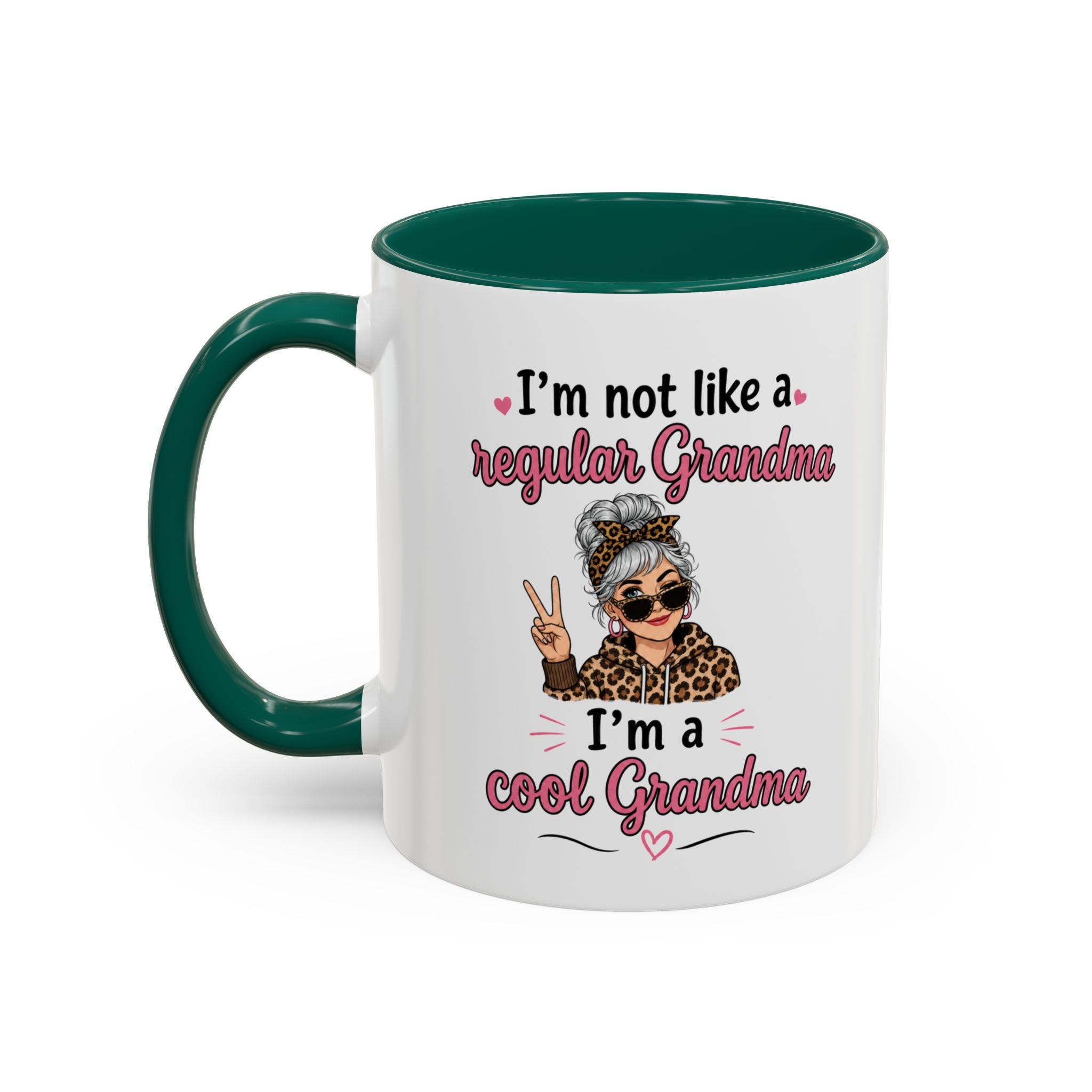 Cool Grandma illustration mug | 11oz 15oz colorful ceramic mug