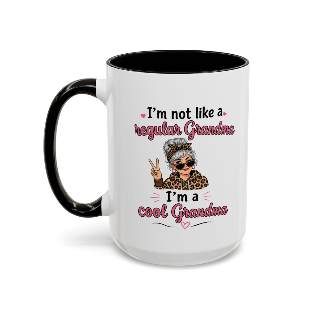 Cool Grandma illustration mug | 11oz 15oz colorful ceramic mug