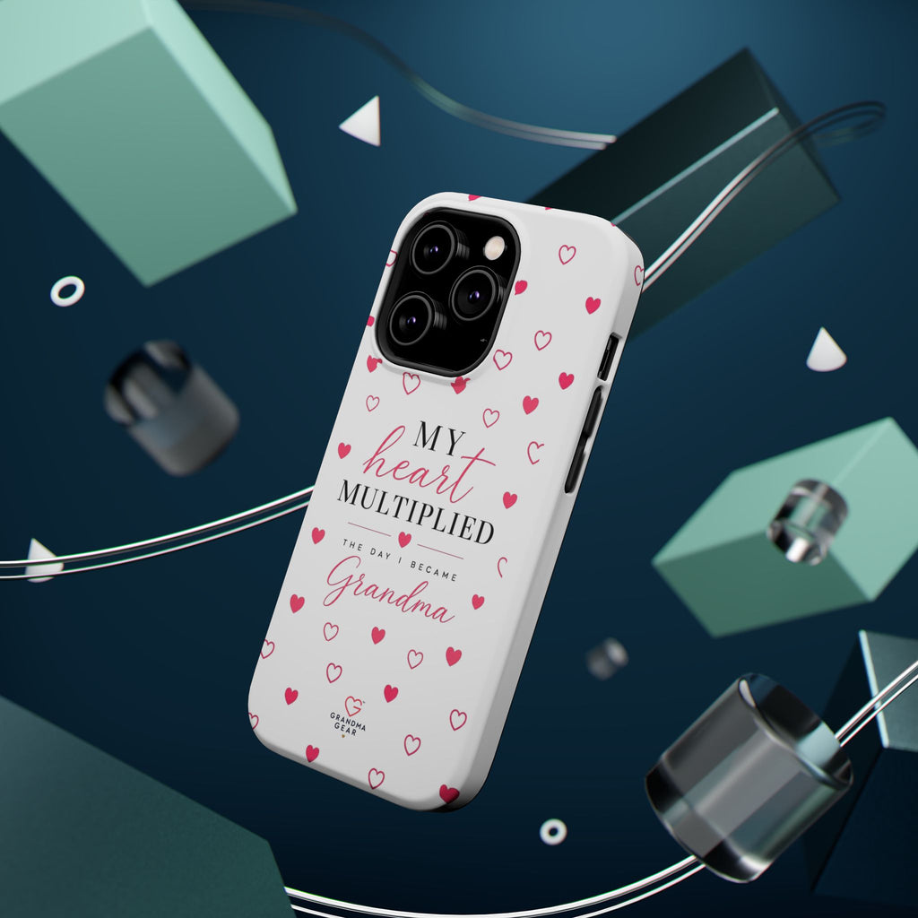 Grandma Phone Case — "My Heart Multiplied" Magnetic Impact‑Resistant Case