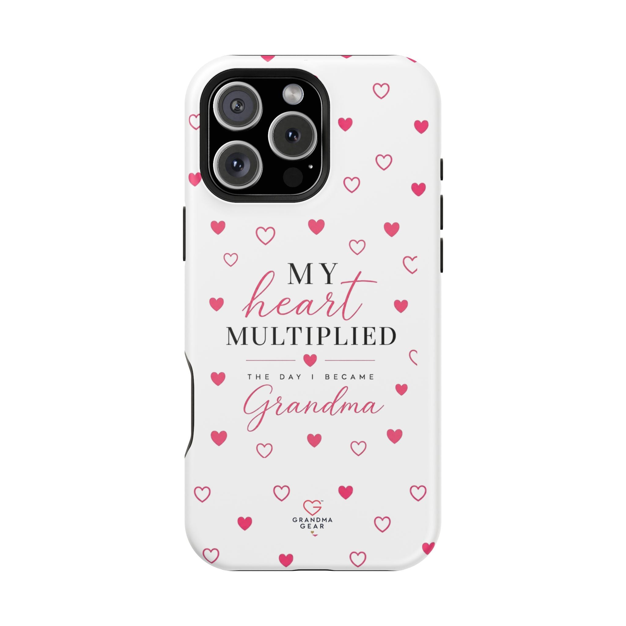 Grandma Phone Case — "My Heart Multiplied" Magnetic Impact‑Resistant Case