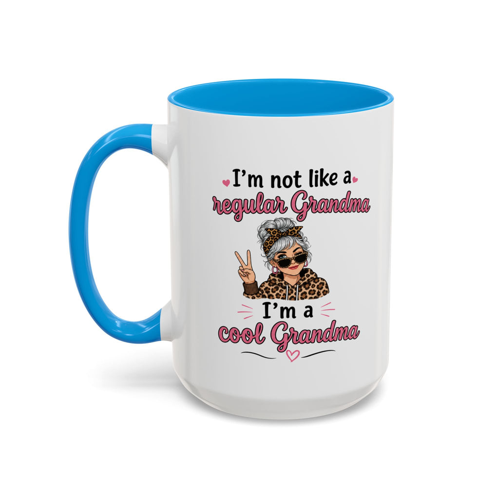 Cool Grandma illustration mug | 11oz 15oz colorful ceramic mug