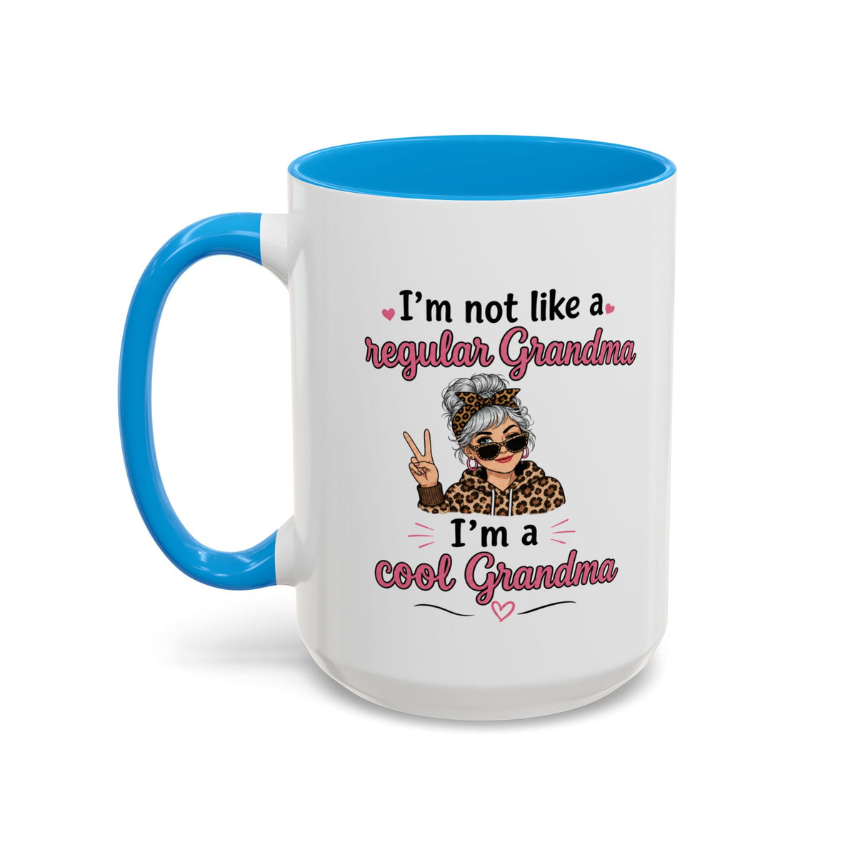 Cool Grandma illustration mug | 11oz 15oz colorful ceramic mug