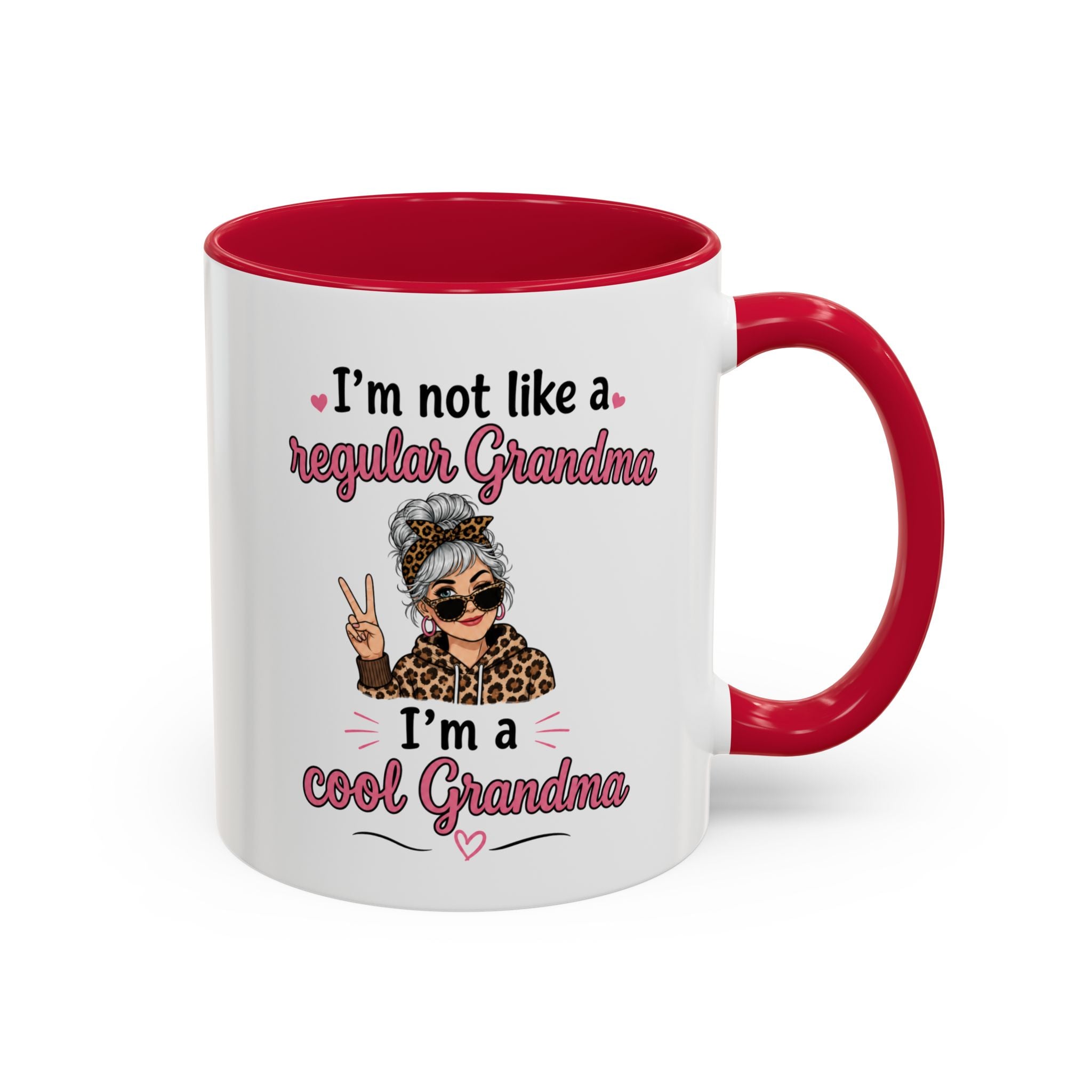 Cool Grandma illustration mug | 11oz 15oz colorful ceramic mug