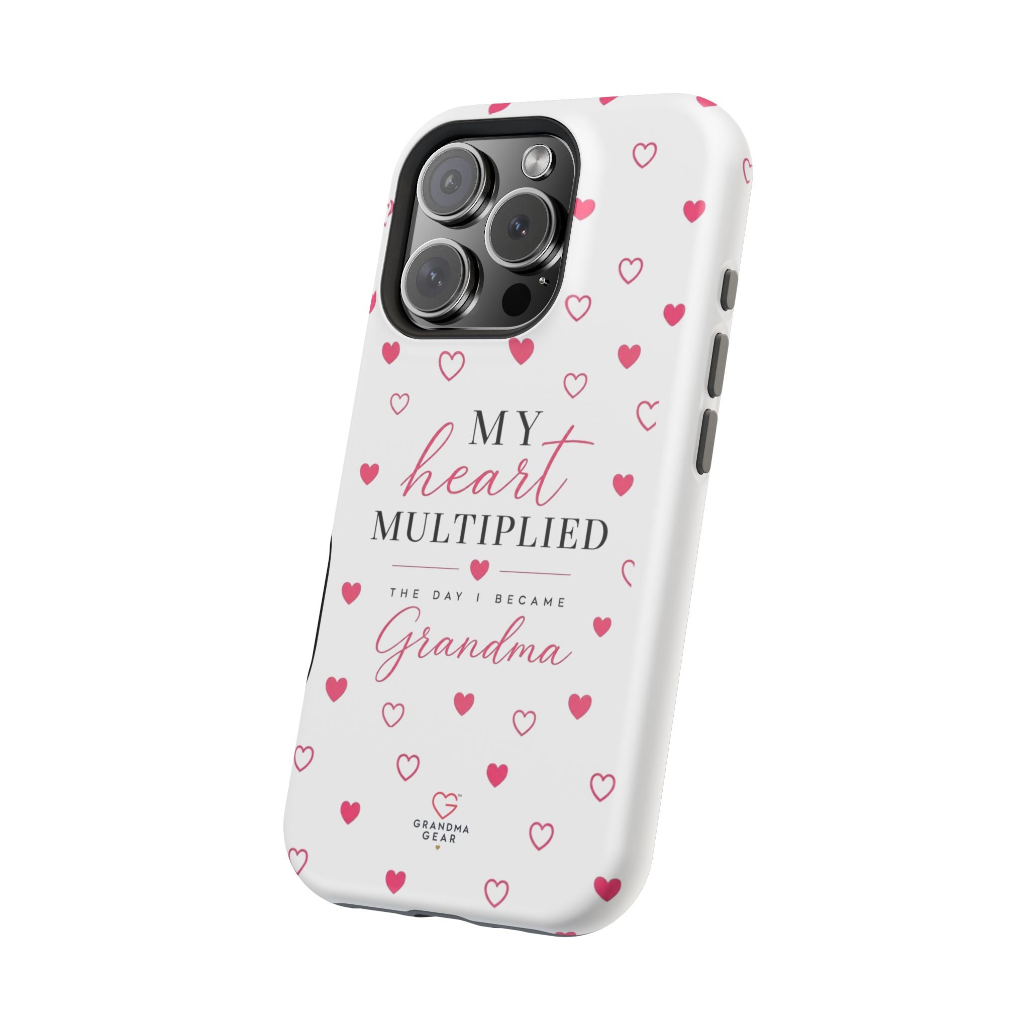 Grandma Phone Case — "My Heart Multiplied" Magnetic Impact‑Resistant Case