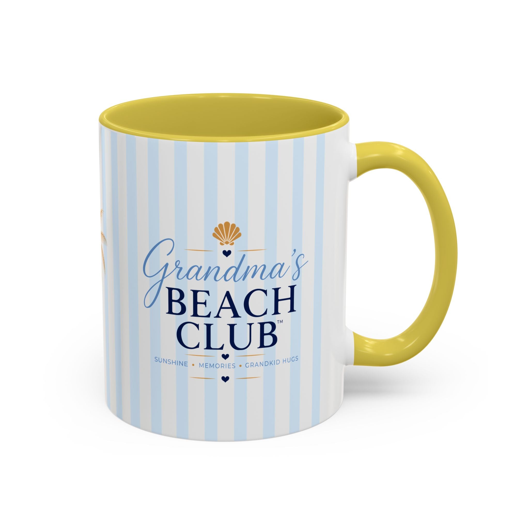 Grandma's Beach Club Script Mug | Color Accent Coffee Mug (11oz, 15oz)