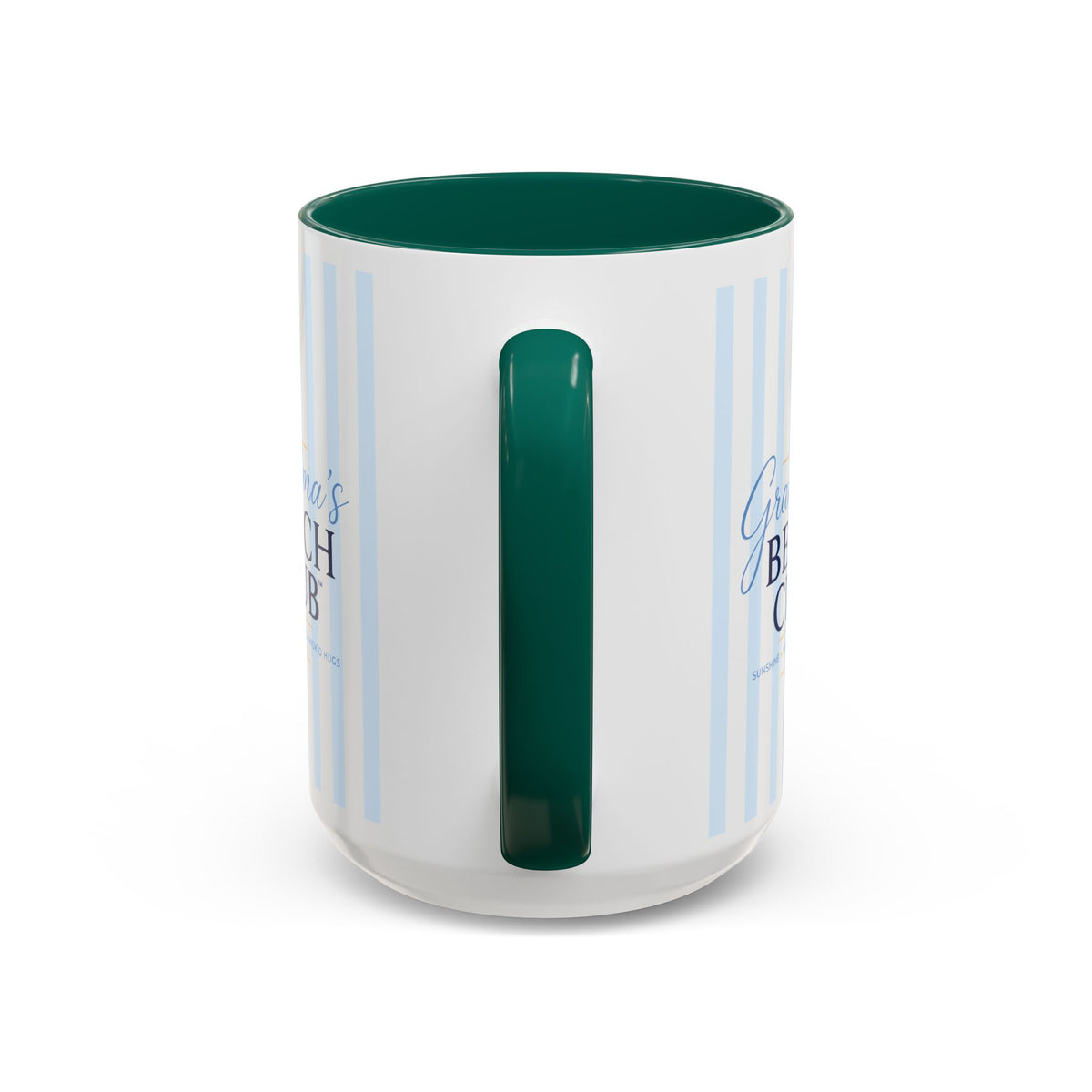 Grandma's Beach Club Script Mug | Color Accent Coffee Mug (11oz, 15oz)