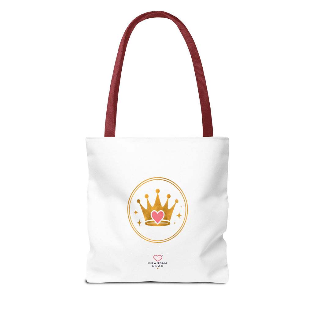 Classy Sassy Glamma Tote Bag – Funny Grandma Gift with Crown Graphic