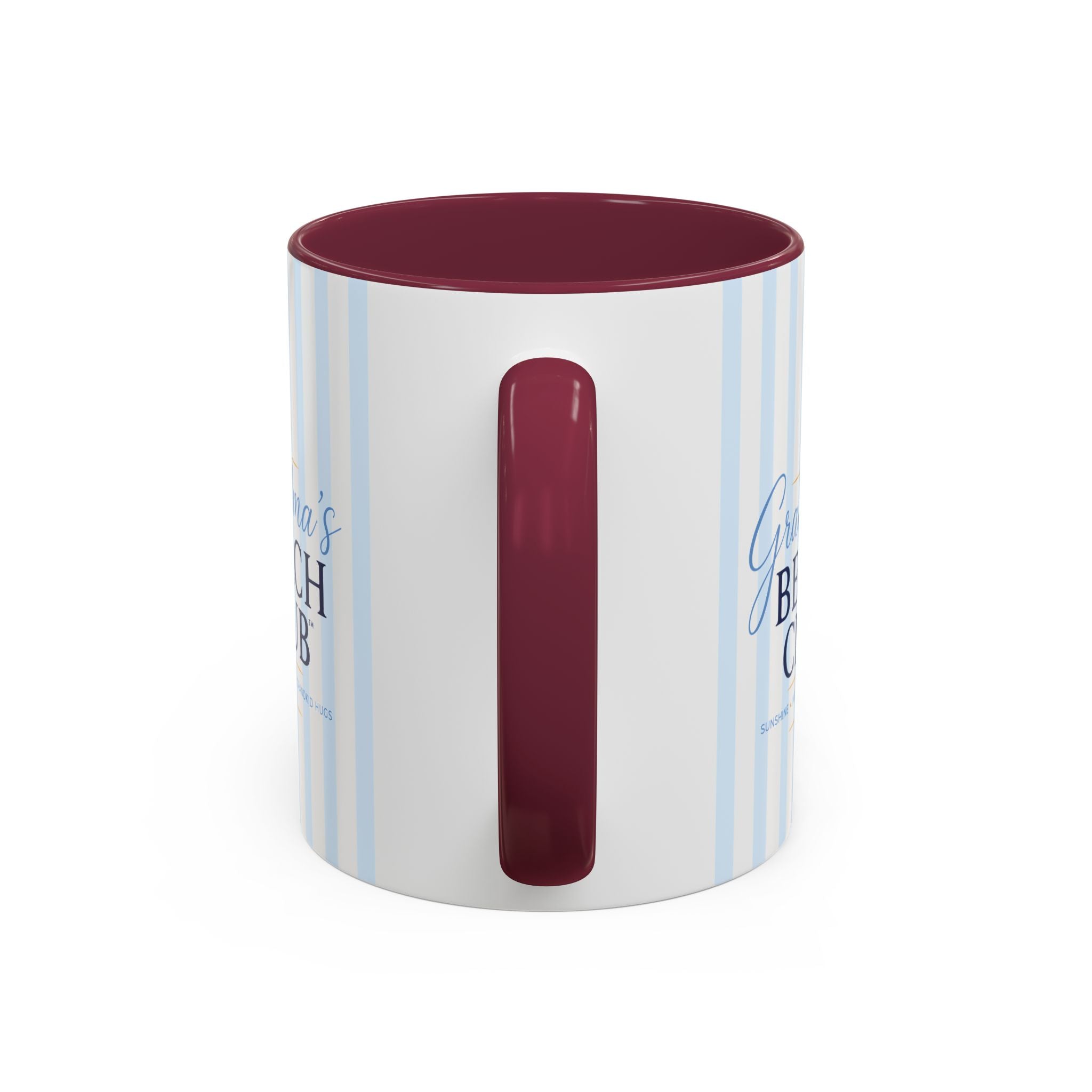 Grandma's Beach Club Script Mug | Color Accent Coffee Mug (11oz, 15oz)