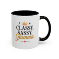 Classy Sassy Glamma Coffee Mug — 11oz/15oz Color Accent Mug