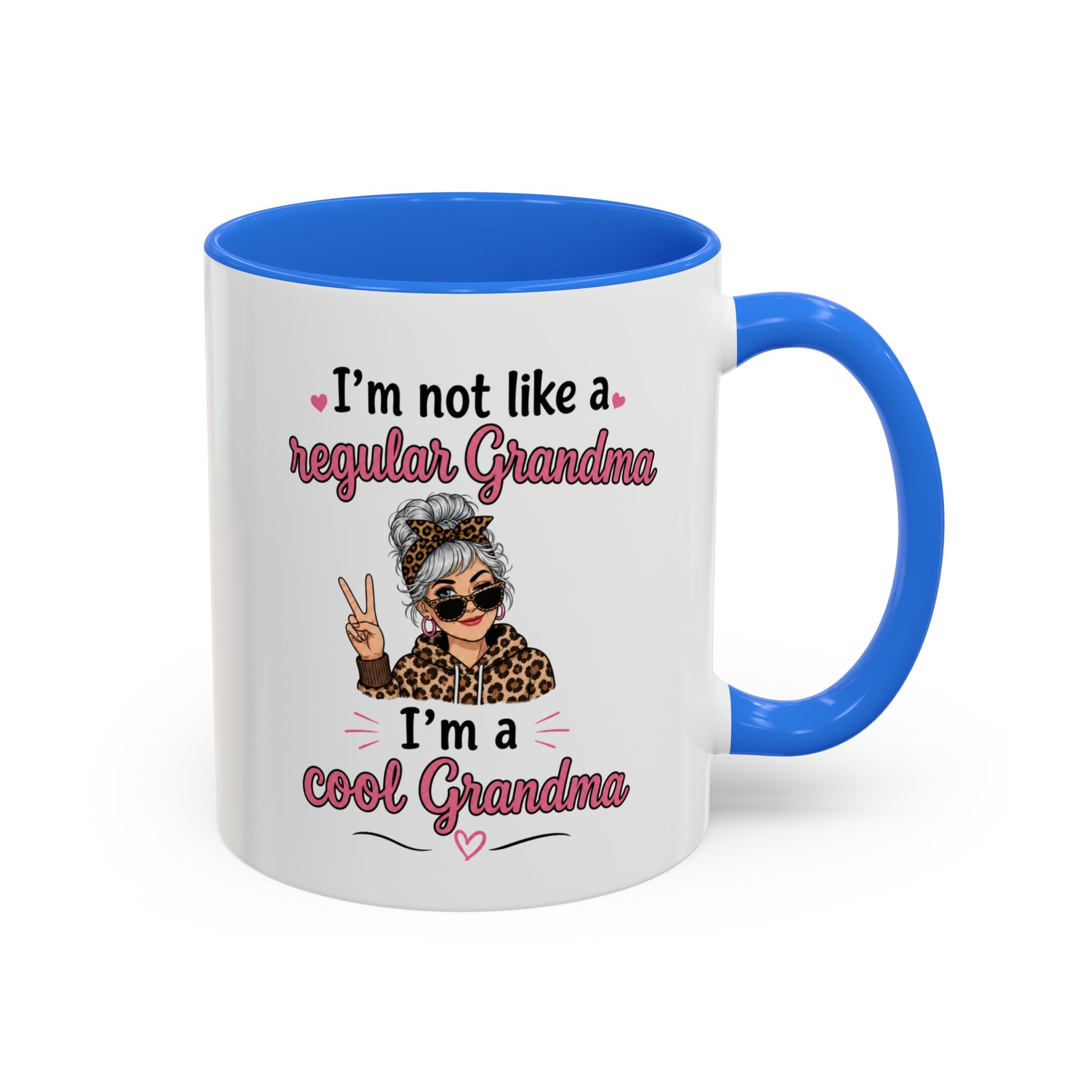 Cool Grandma illustration mug | 11oz 15oz colorful ceramic mug