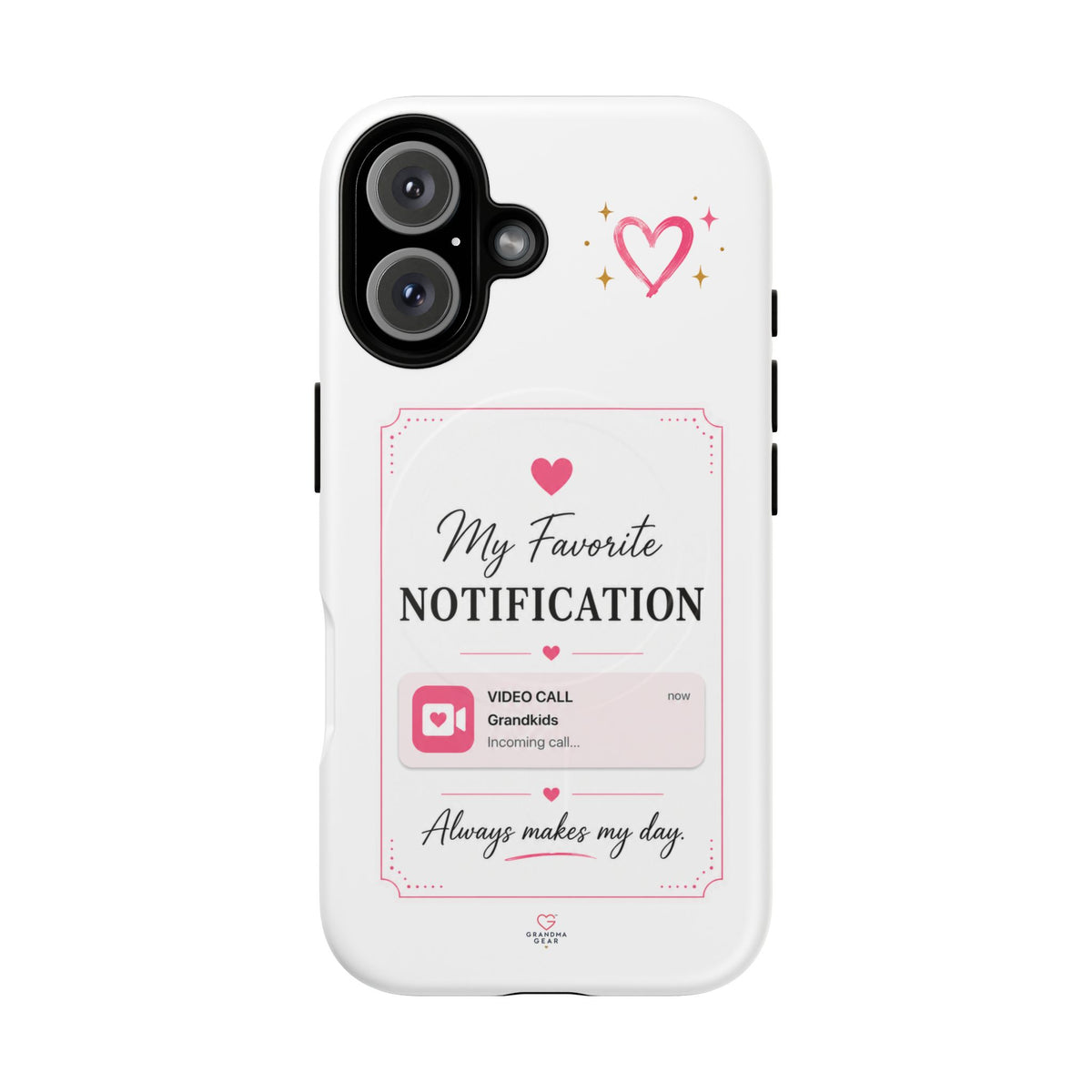 My Favorite Notification phone case | Cute heart video call design