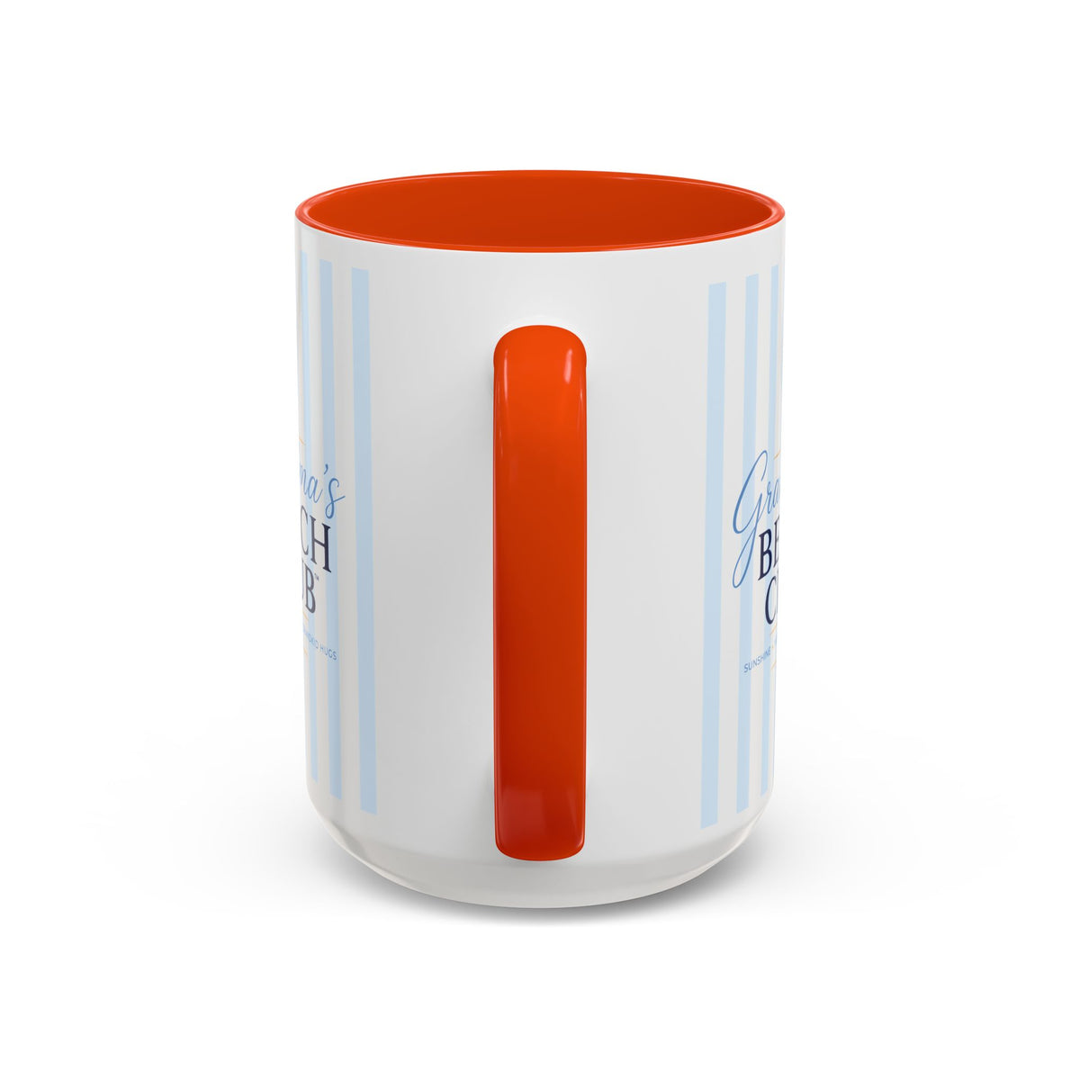 Grandma's Beach Club Script Mug | Color Accent Coffee Mug (11oz, 15oz)