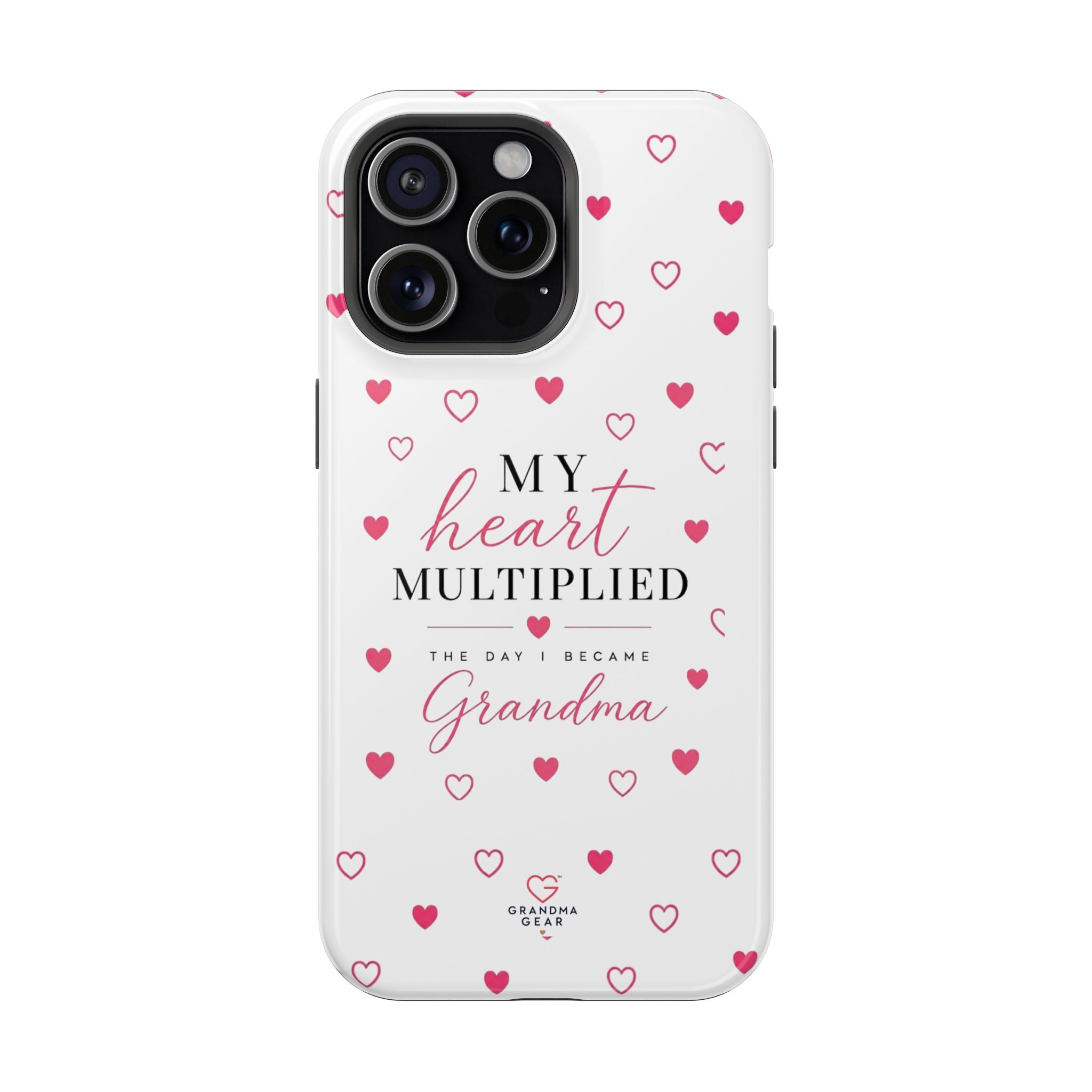 Grandma Phone Case — "My Heart Multiplied" Magnetic Impact‑Resistant Case