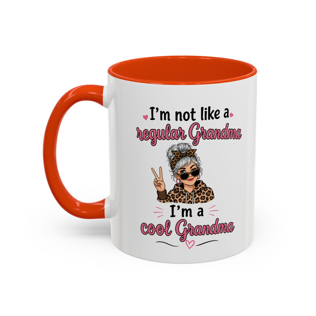 Cool Grandma illustration mug | 11oz 15oz colorful ceramic mug