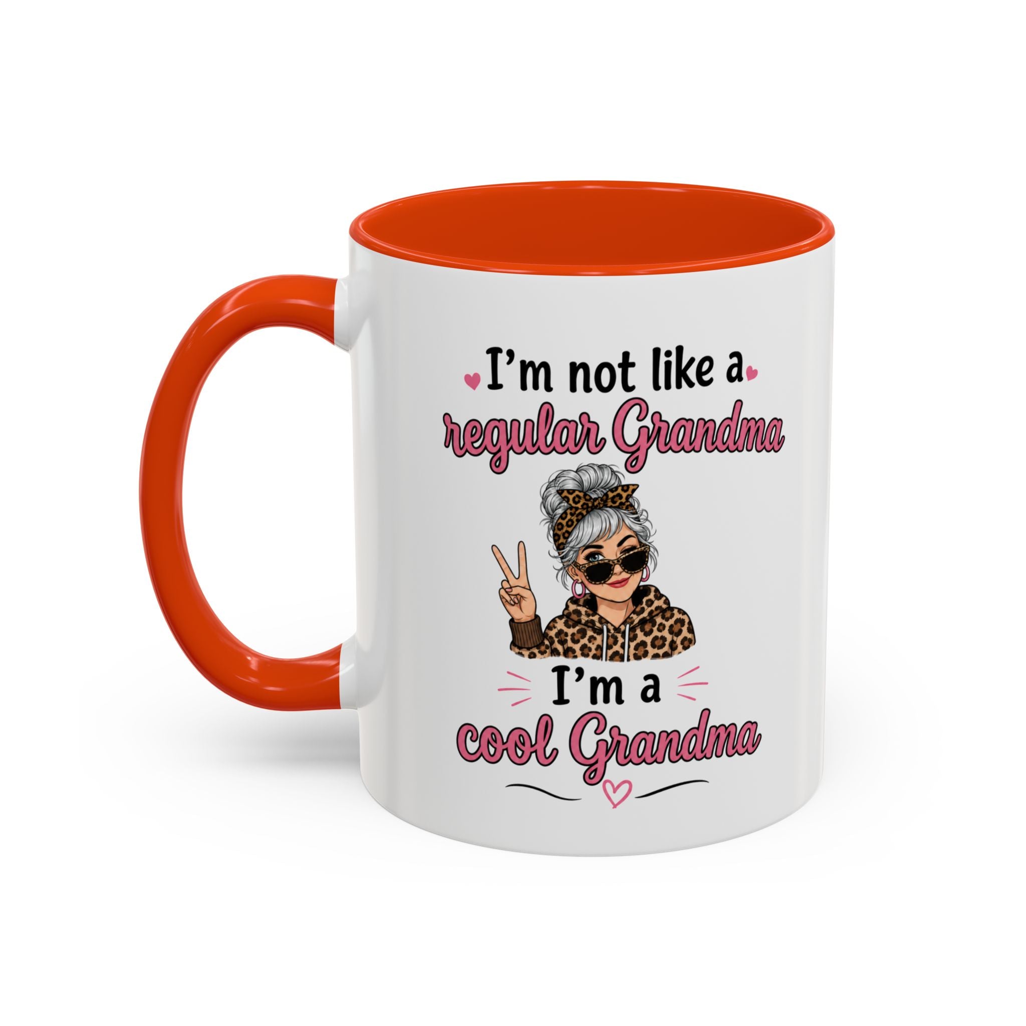 Cool Grandma illustration mug | 11oz 15oz colorful ceramic mug